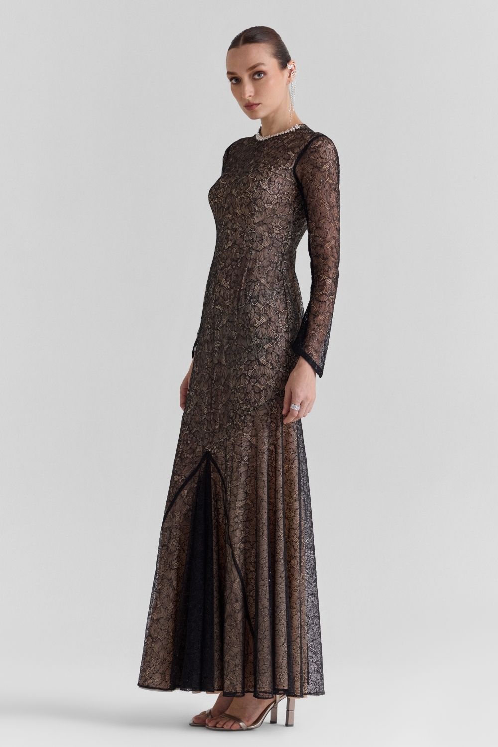 Elara Lace Maxi Dress