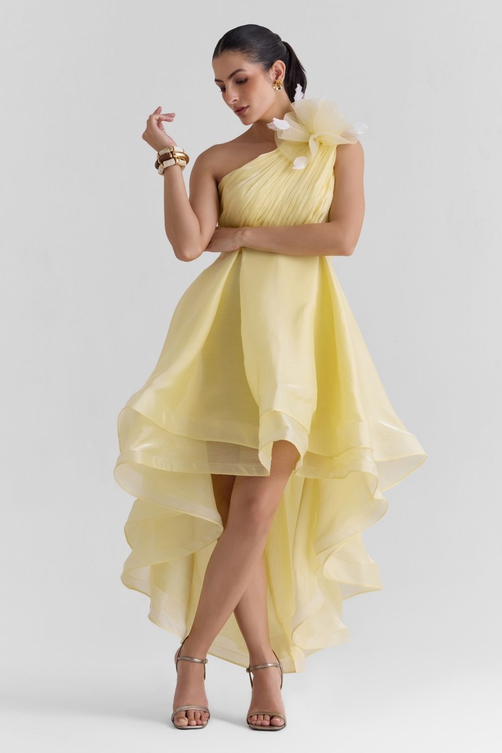 Sheen Organza Midi Dress