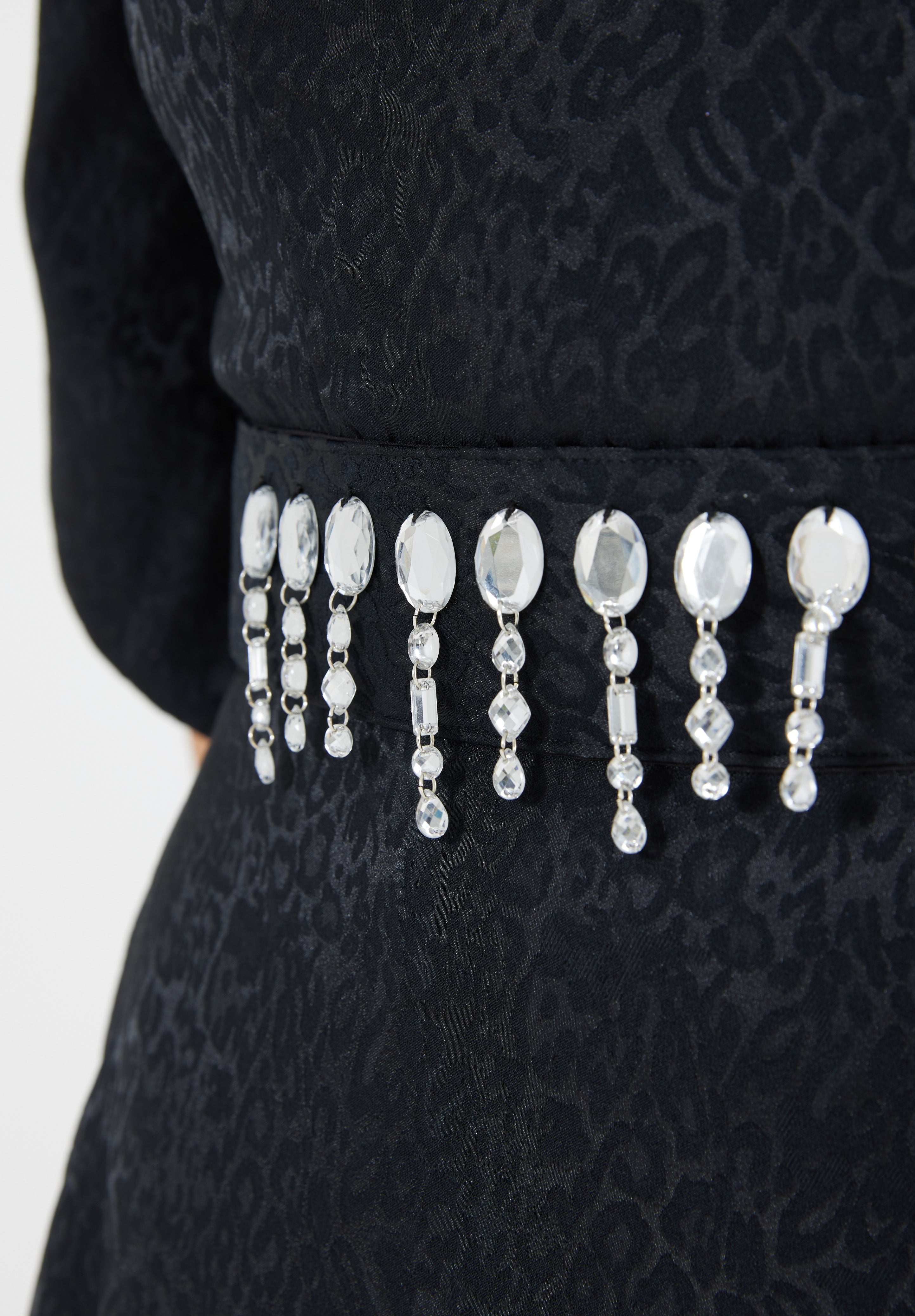 Stunning Fit And Flare Long Embroidered Dress With Off Shoulder Neckline And Half Sleeves