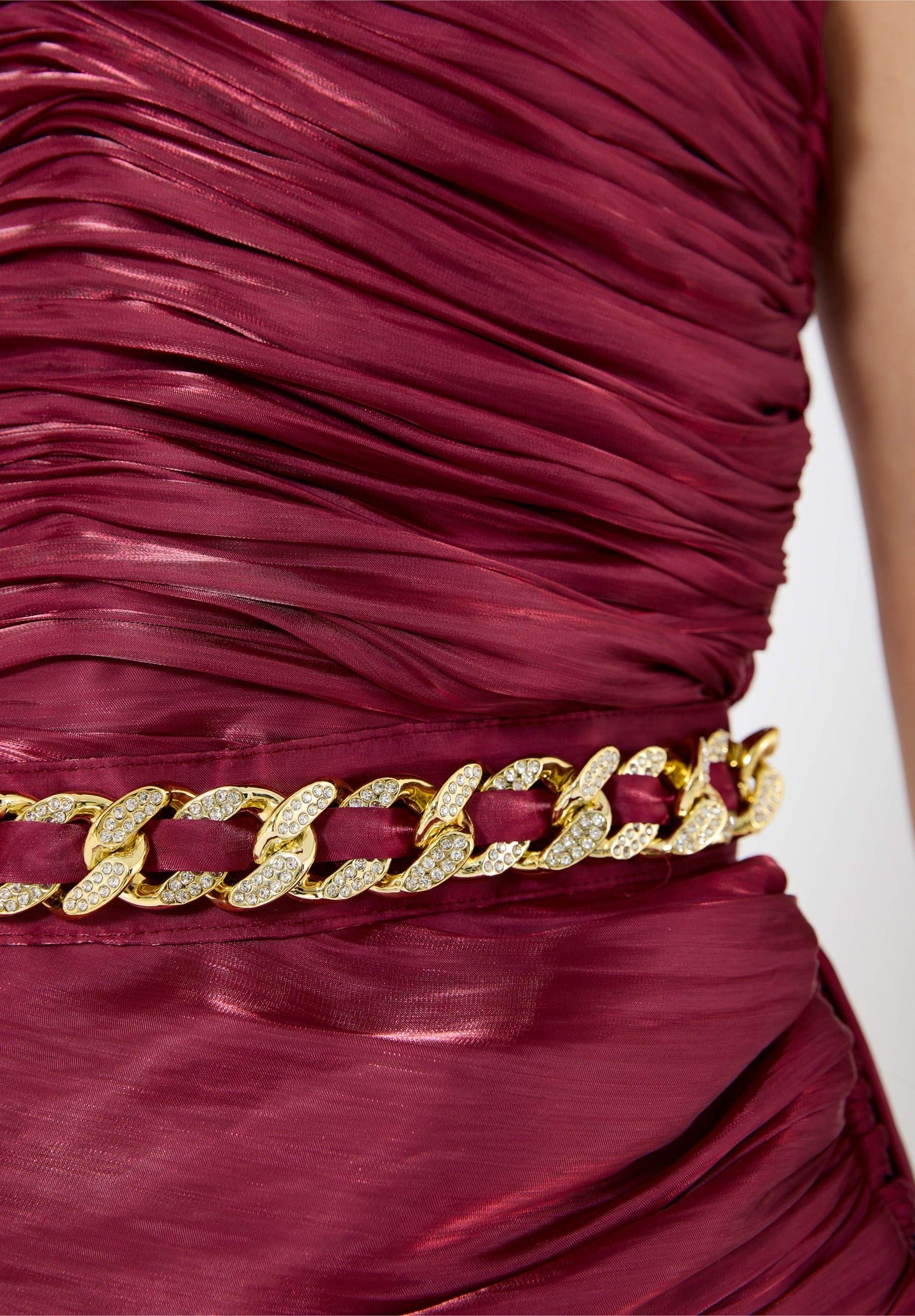 Ruched Asymmetrical Silk Sleeveless Bardot Dress With Sweetheart Neckline