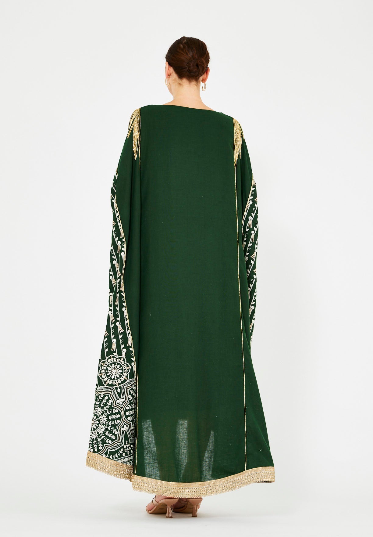 Majestic Embroidered Gold Accent Jalabiya