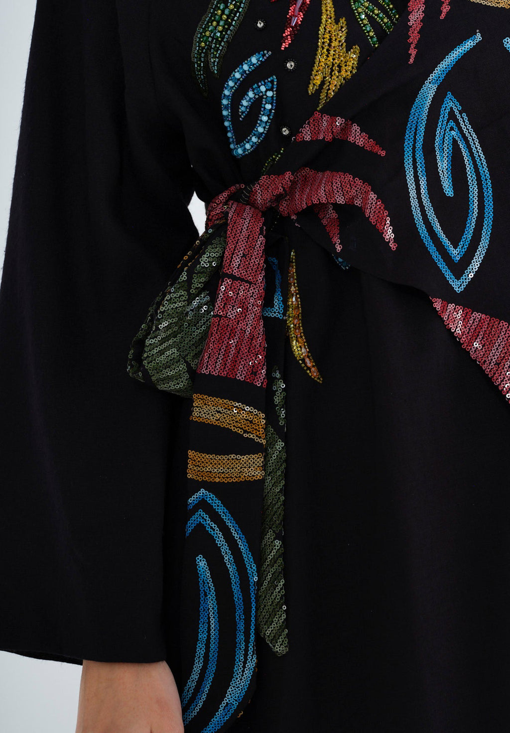 Modern Elegance Embroidered Jalabiya