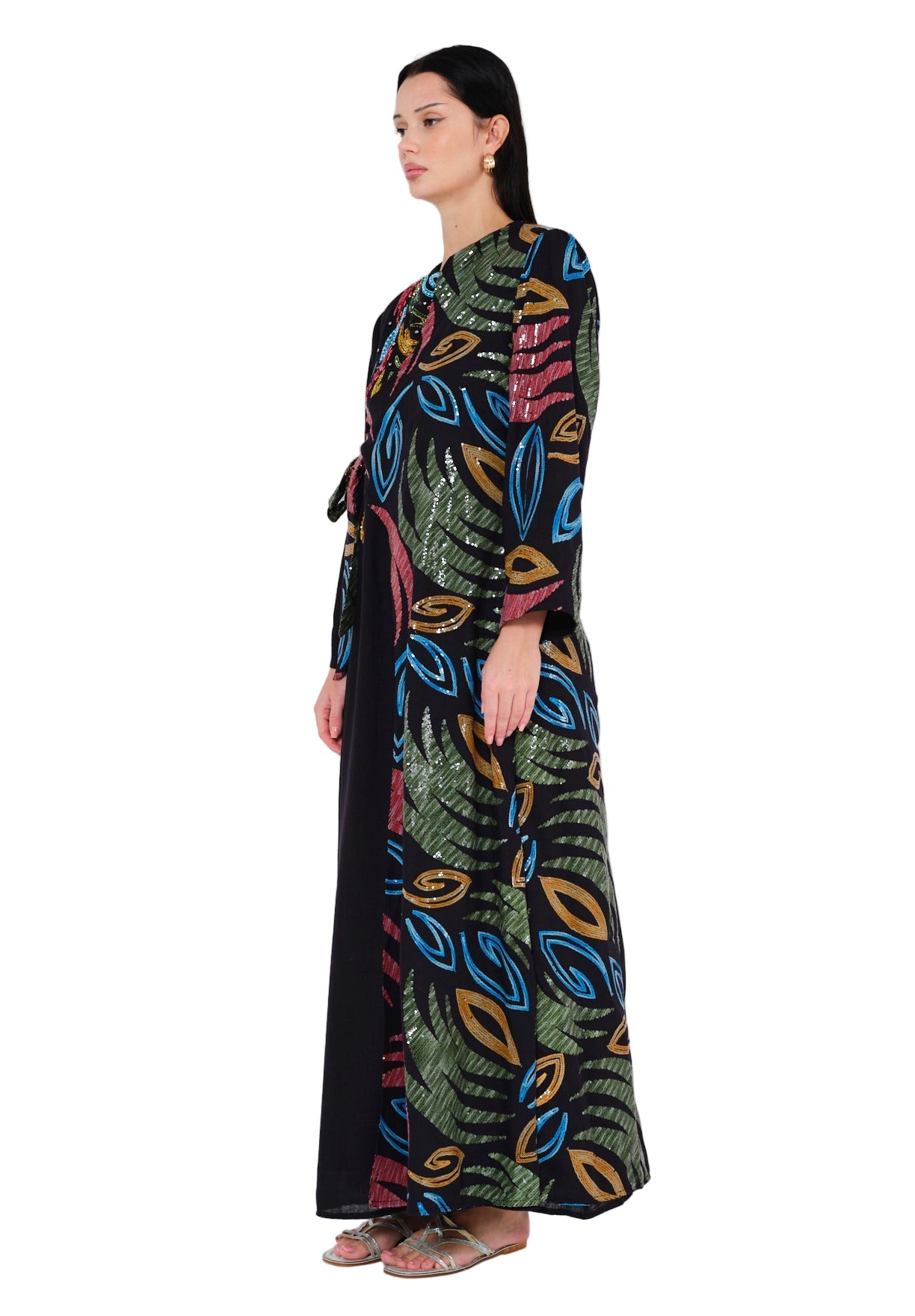 Modern Elegance Embroidered Jalabiya