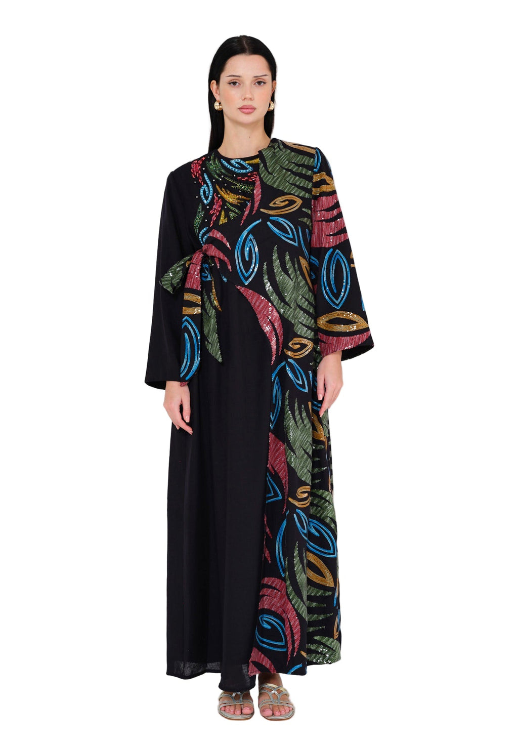 Modern Elegance Embroidered Jalabiya