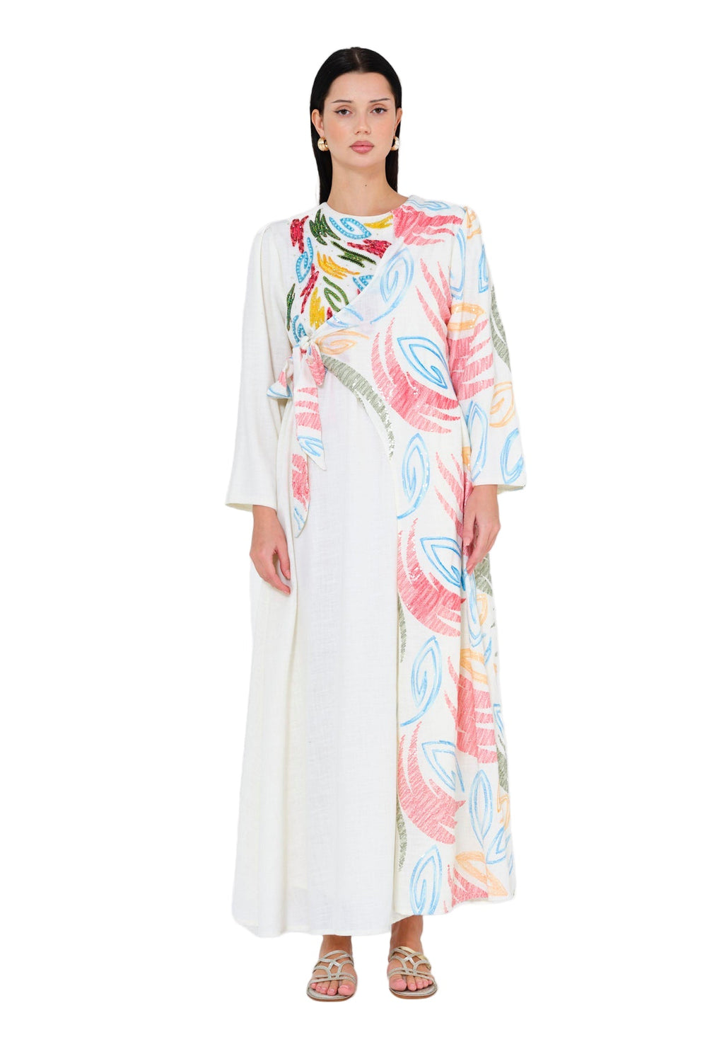 Modern Elegance Embroidered Jalabiya