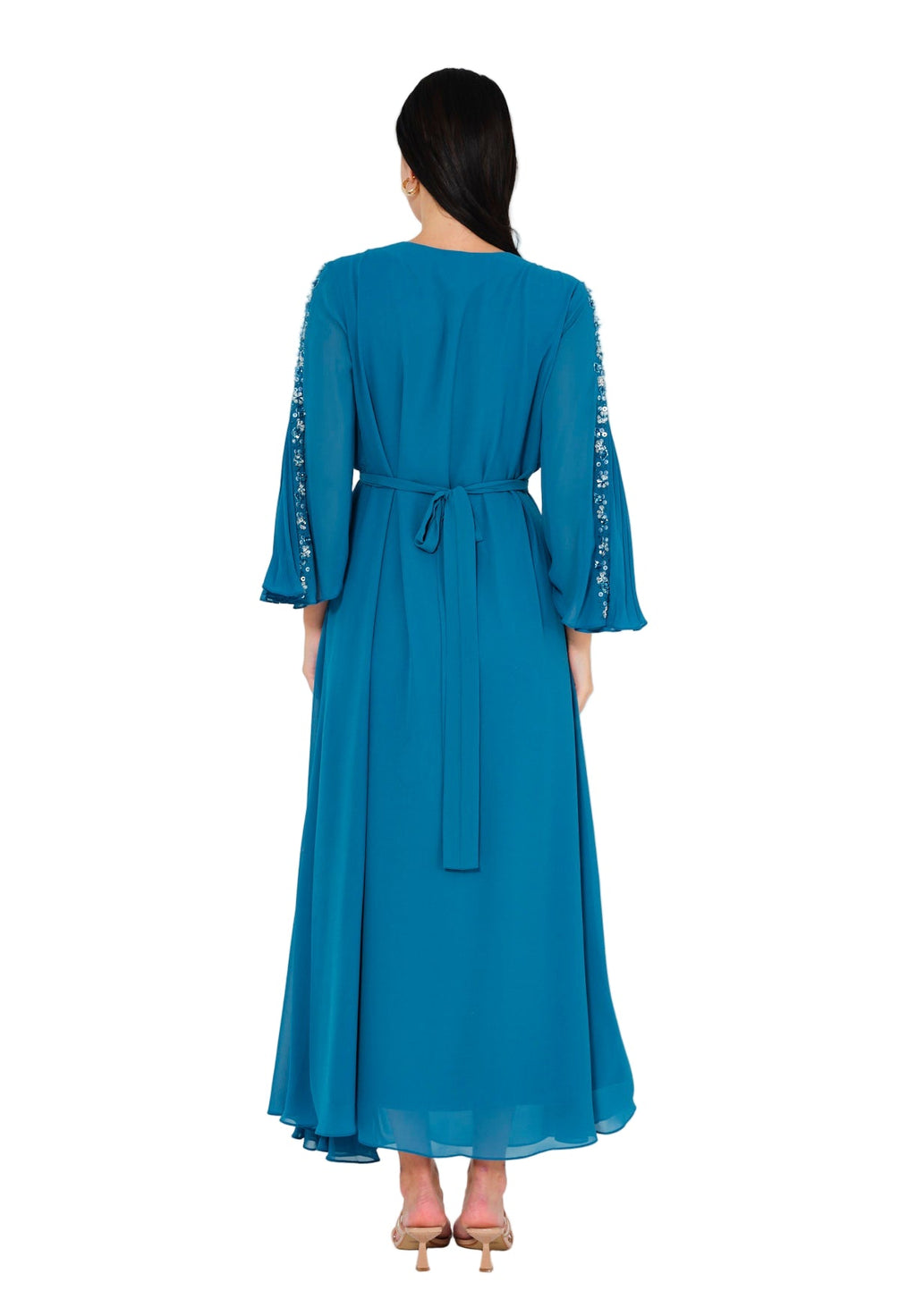 Blush Bloom Embellished Gown