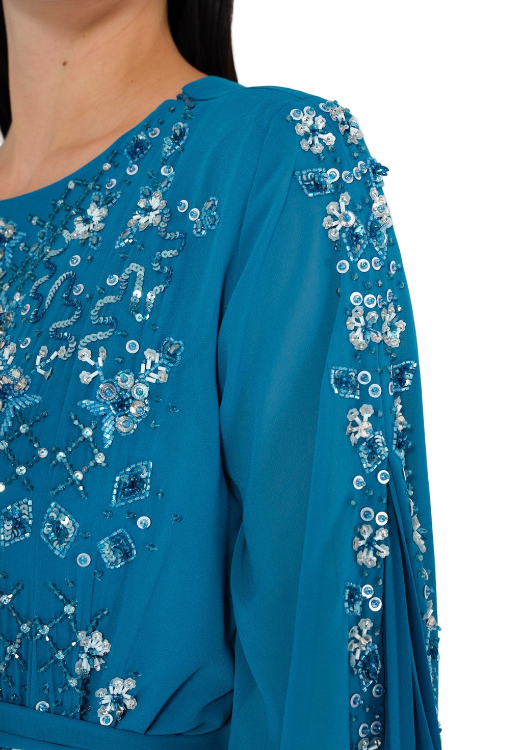 Blush Bloom Embellished Gown