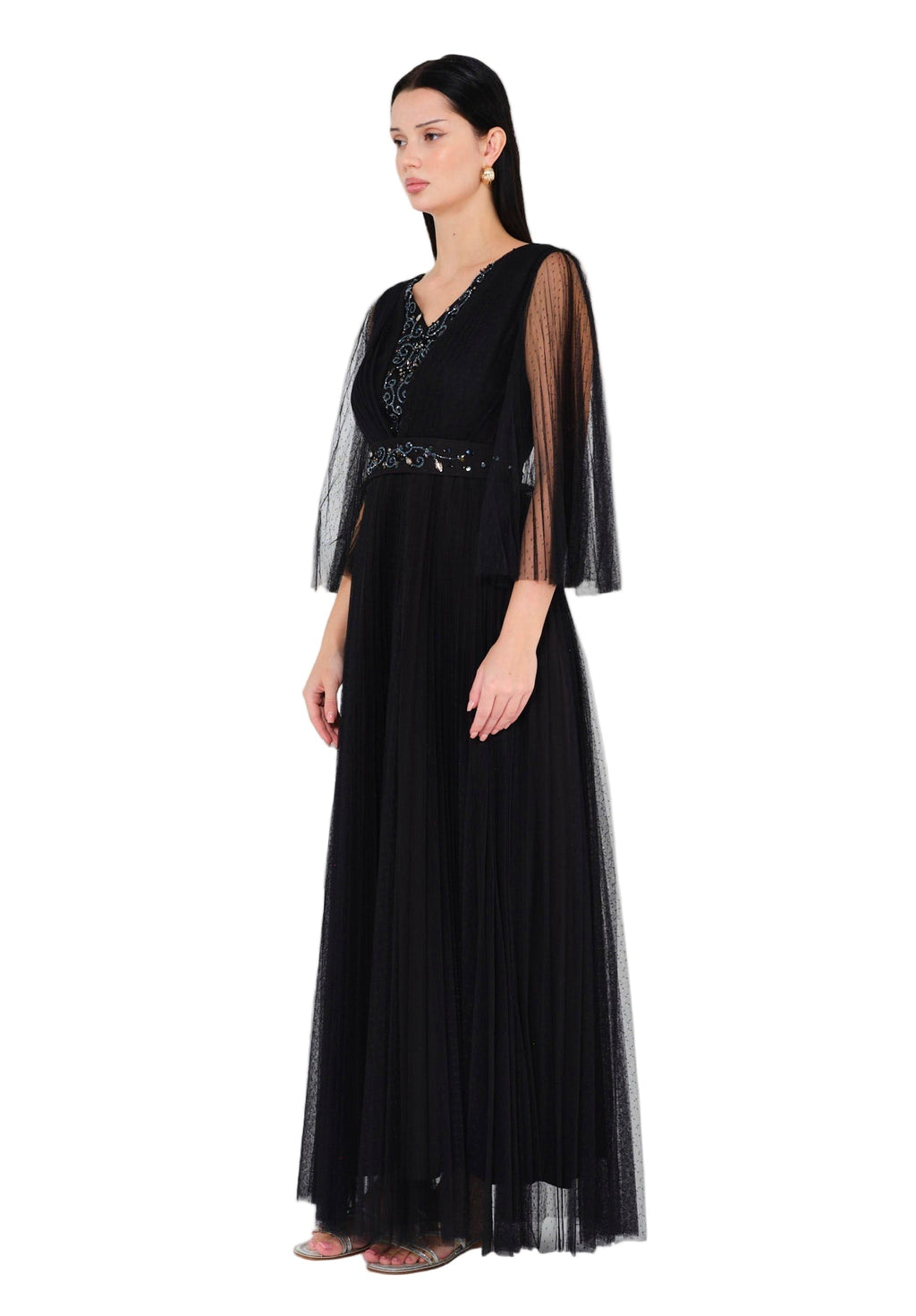Regal Glamour Maxi Dress