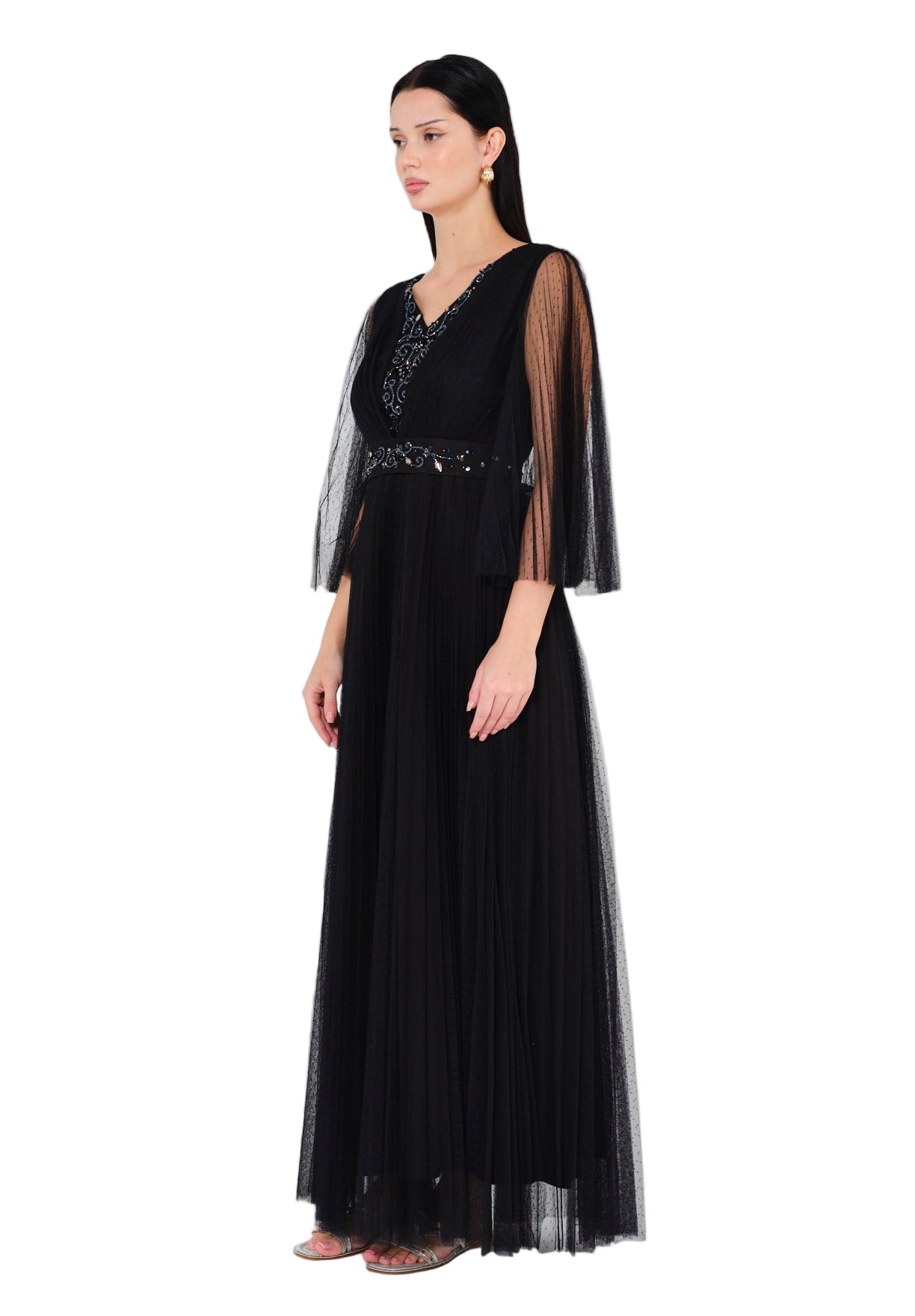 Regal Glamour Maxi Dress
