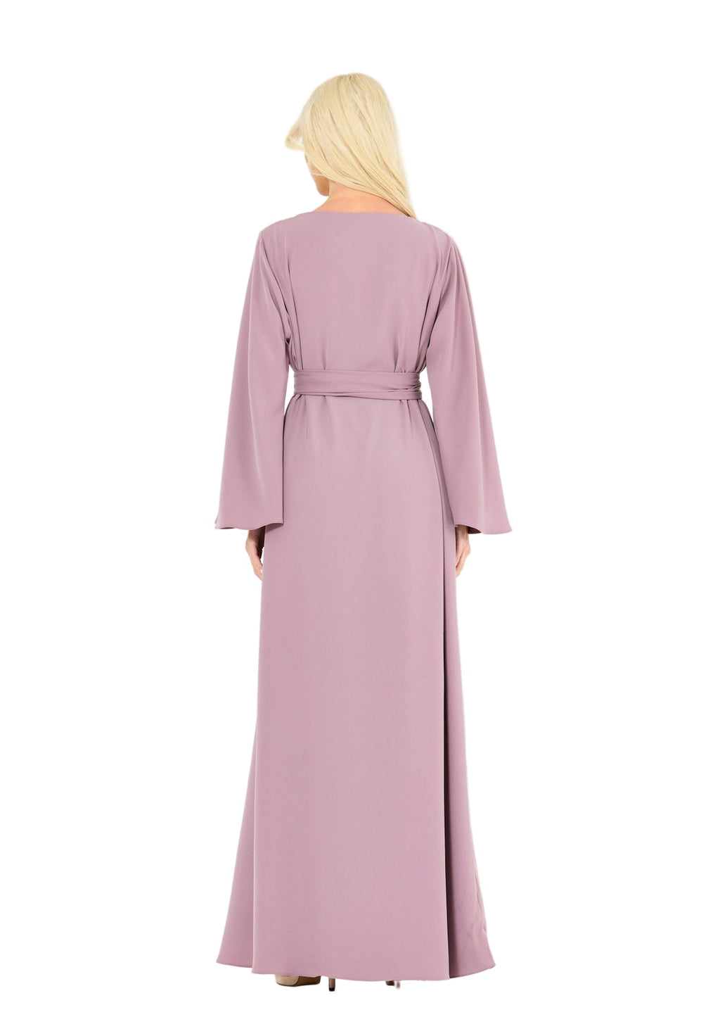 Sequin & Bead Embellished Floral Pattern Gown