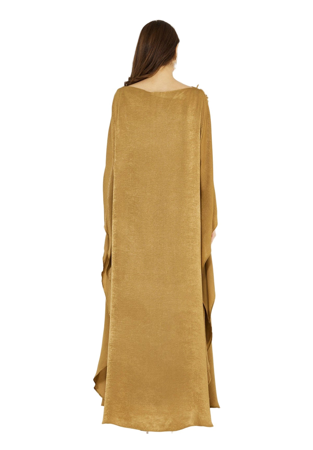 Sculpted Shoulder Bloom Embellished Dress