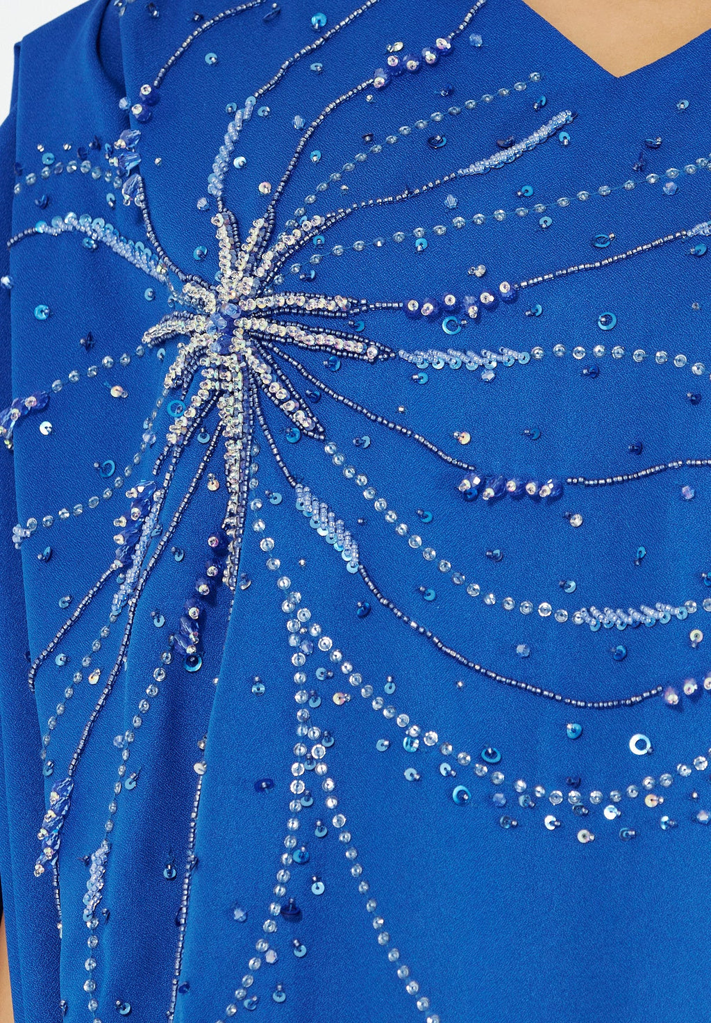 Floral Crystal Embellished Dress