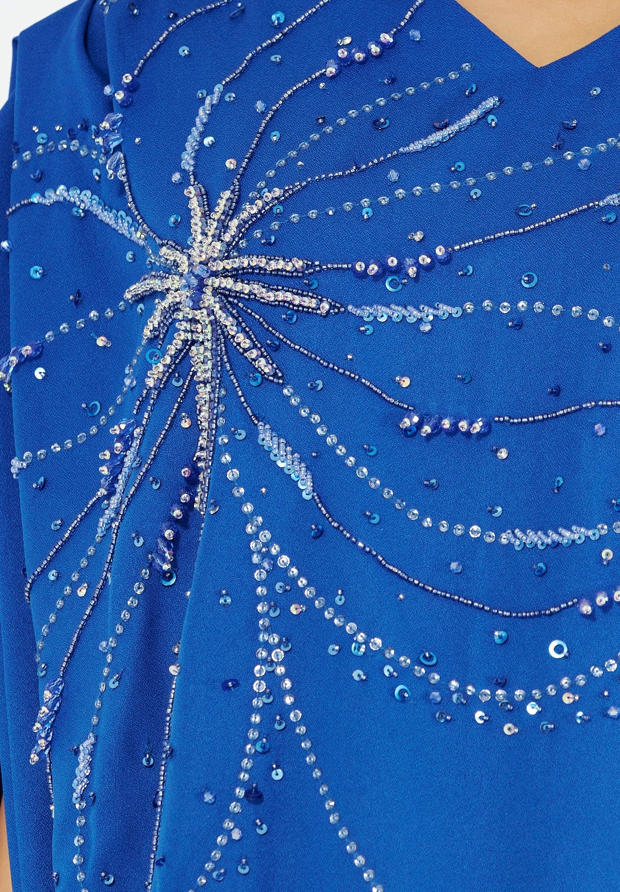 Floral Crystal Embellished Dress