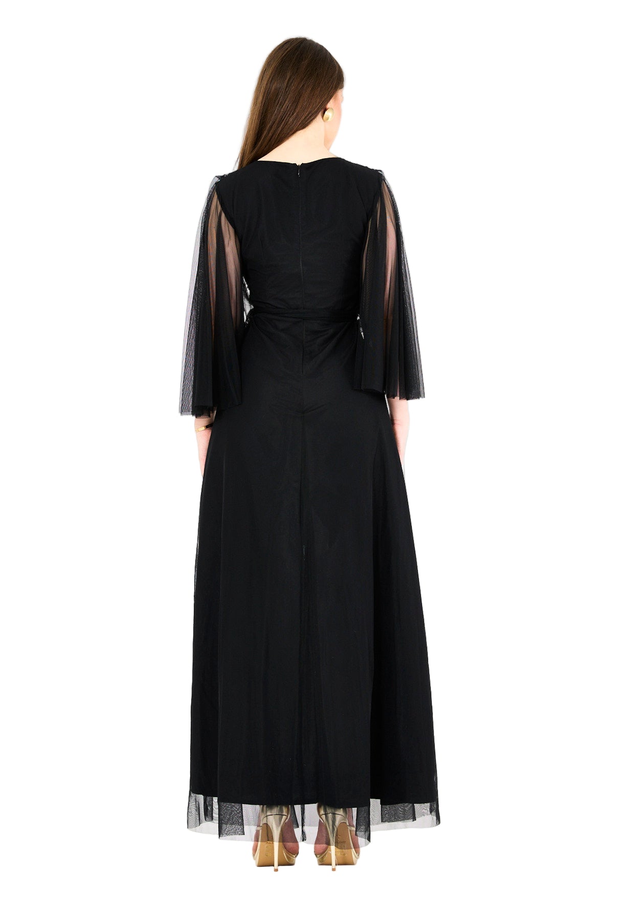 Starlit Grace Tulle Maxi Dress