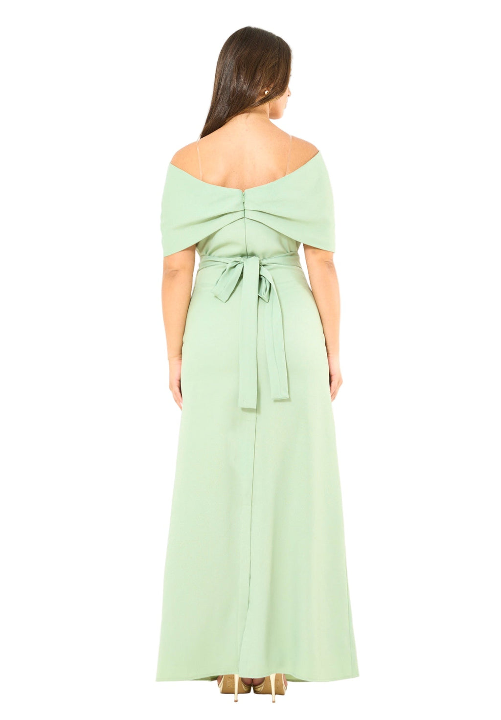 Radiant Poise Off-Shoulder Gown