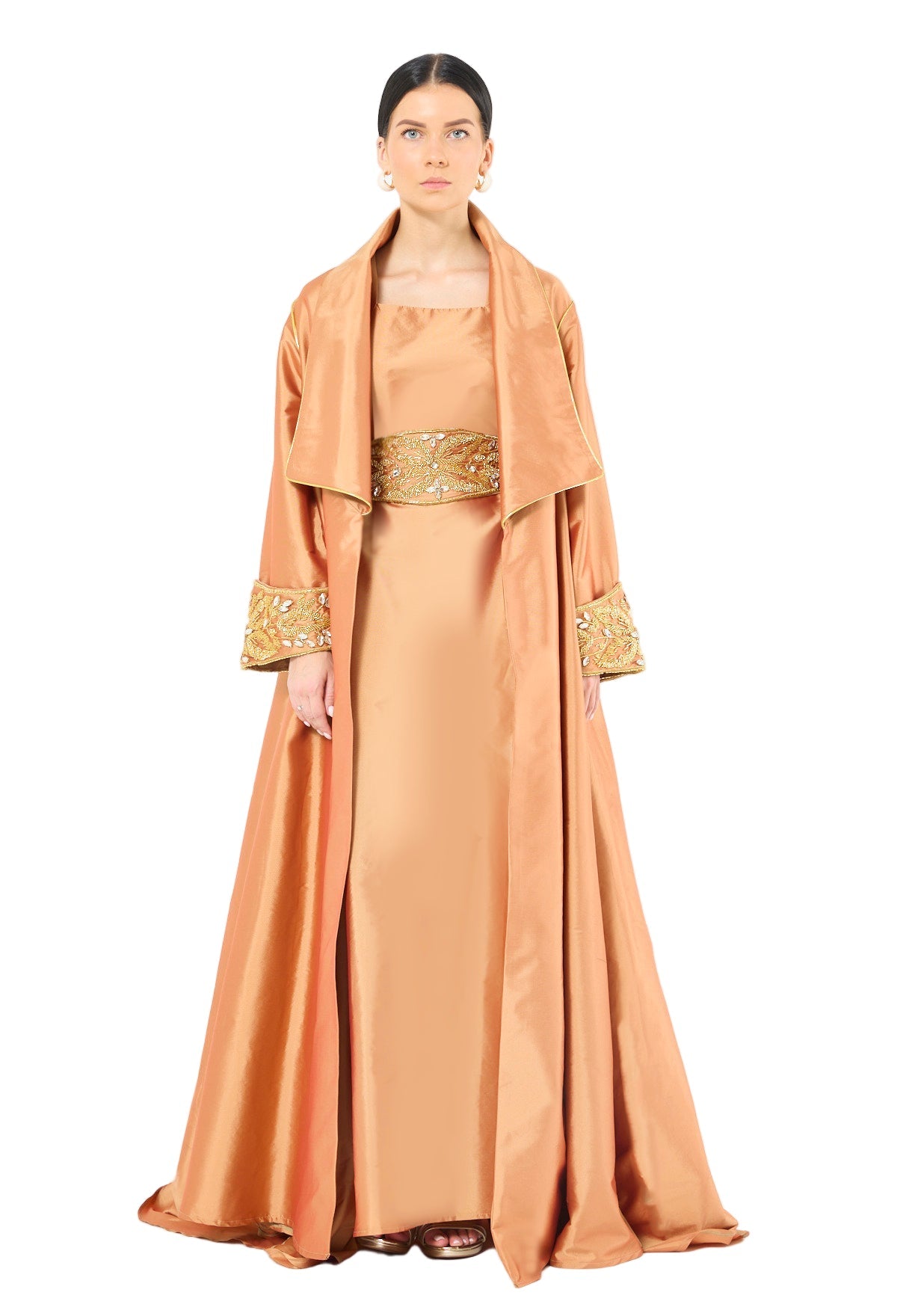 Embroidered Bisht with Inner Set