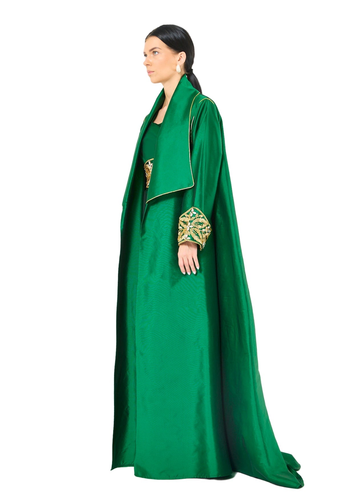 Embroidered Bisht with Inner Set