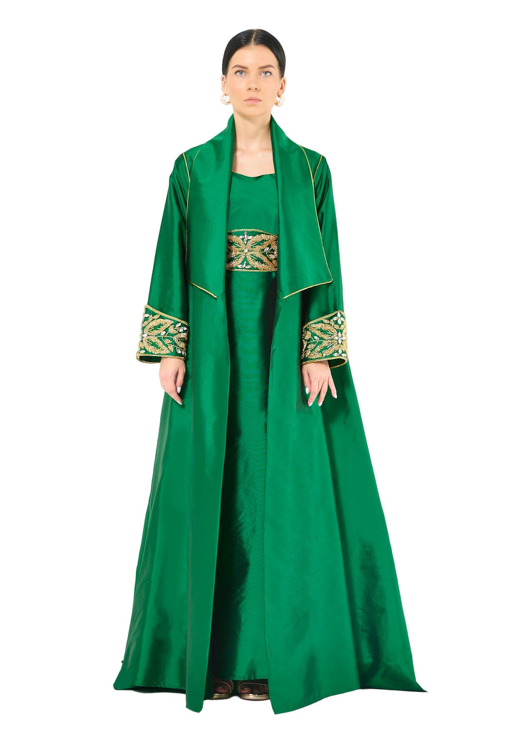 Embroidered Bisht with Inner Set