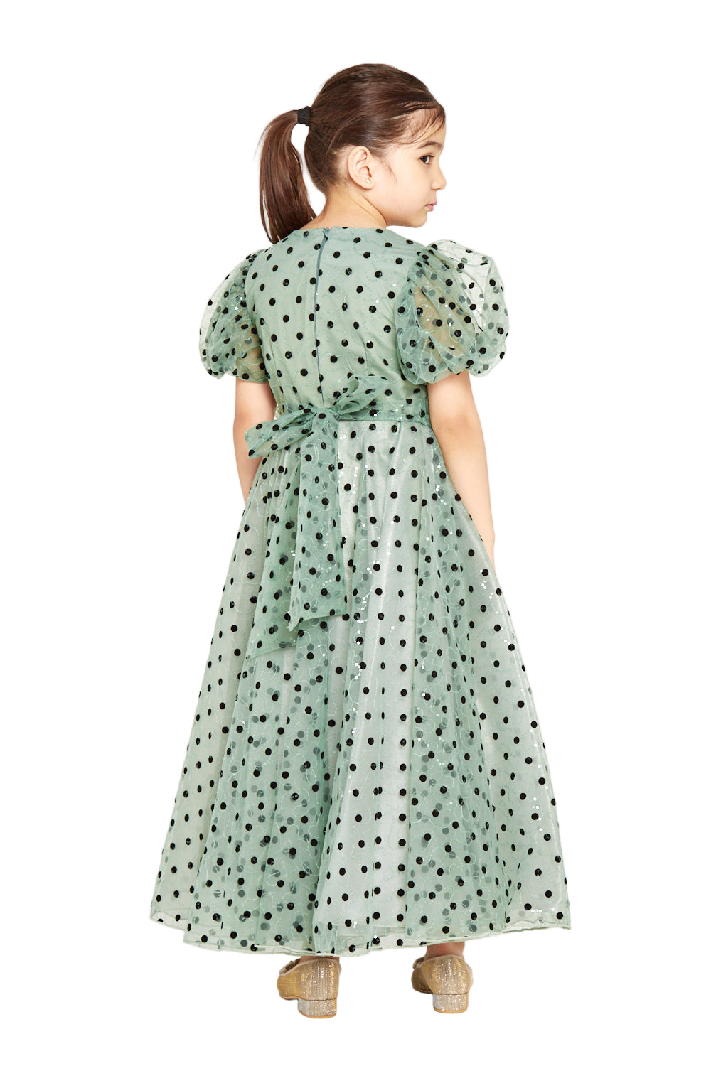 Polka Dot Tulle Charm Gown