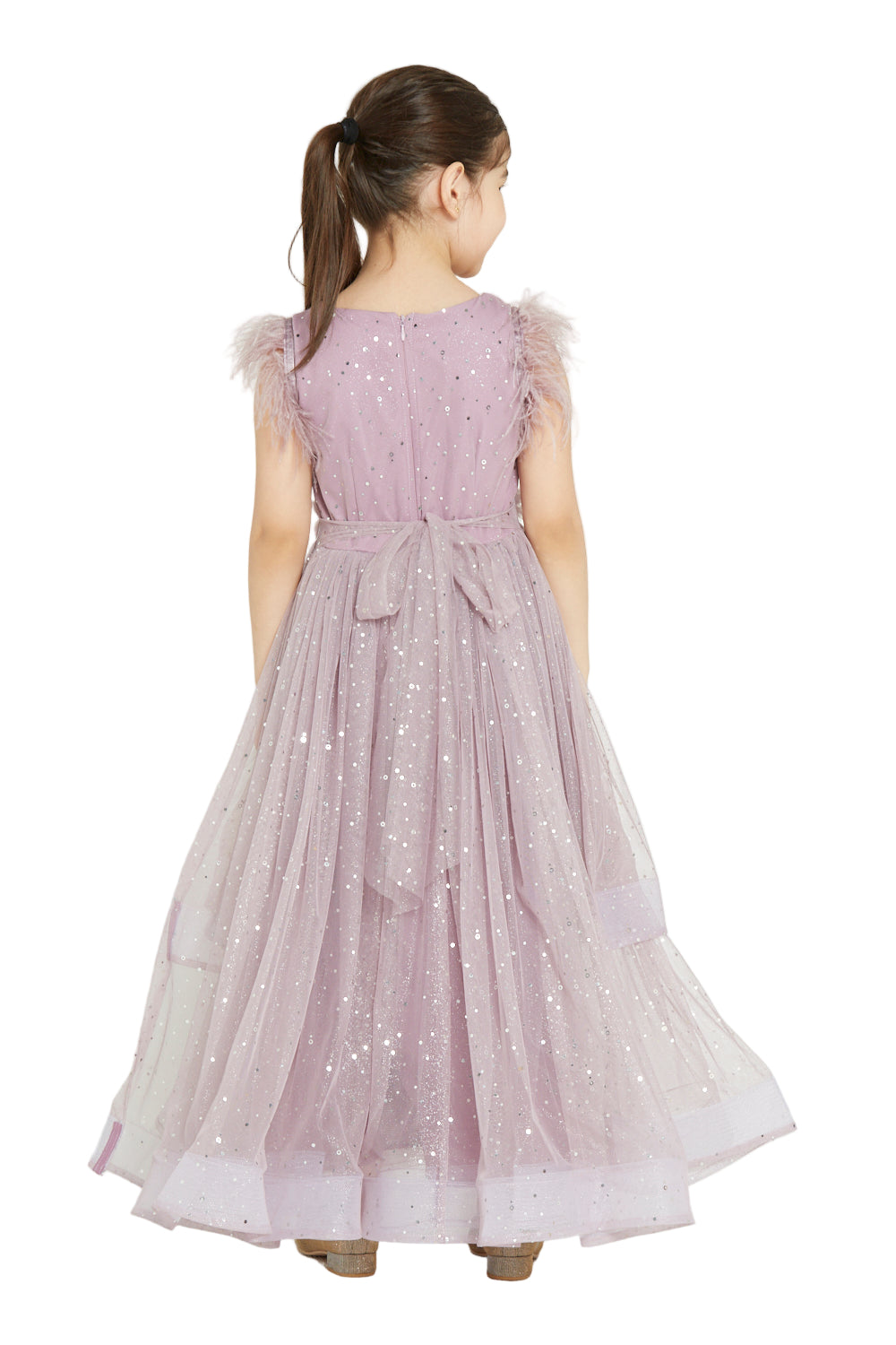 Ethereal Feathered Ball Gown