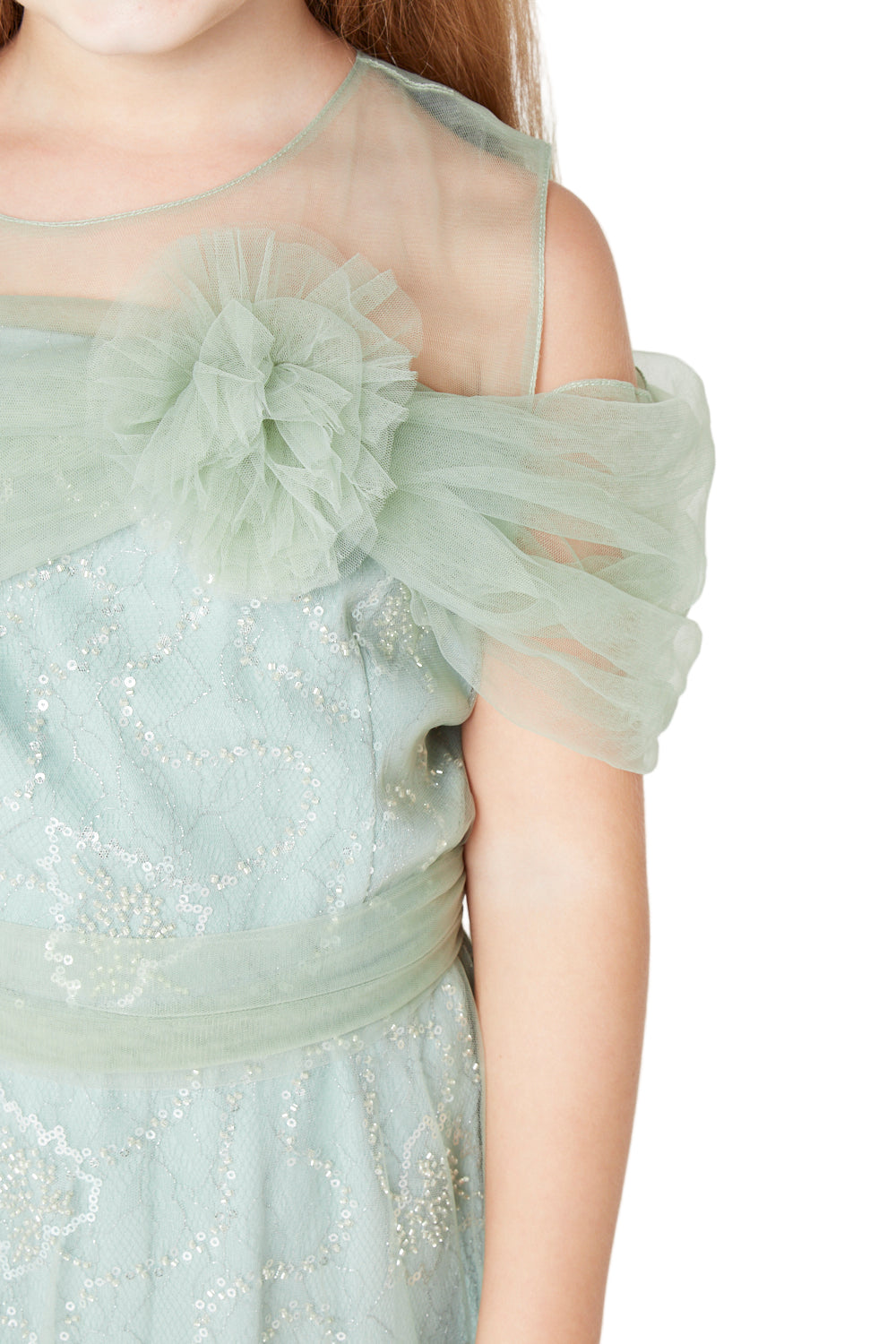 Embellished Tulle Gown