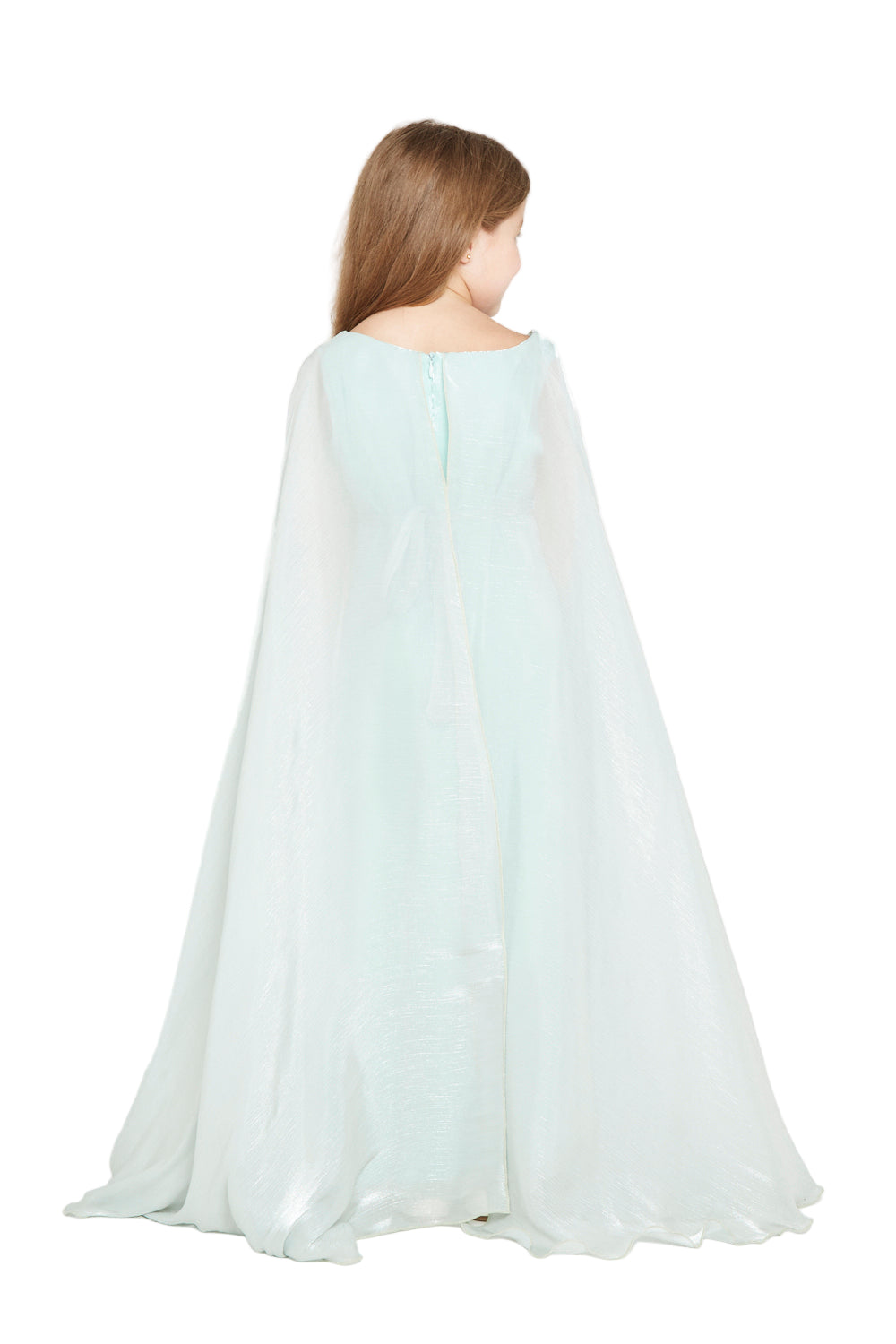 Sequin Cape Gown