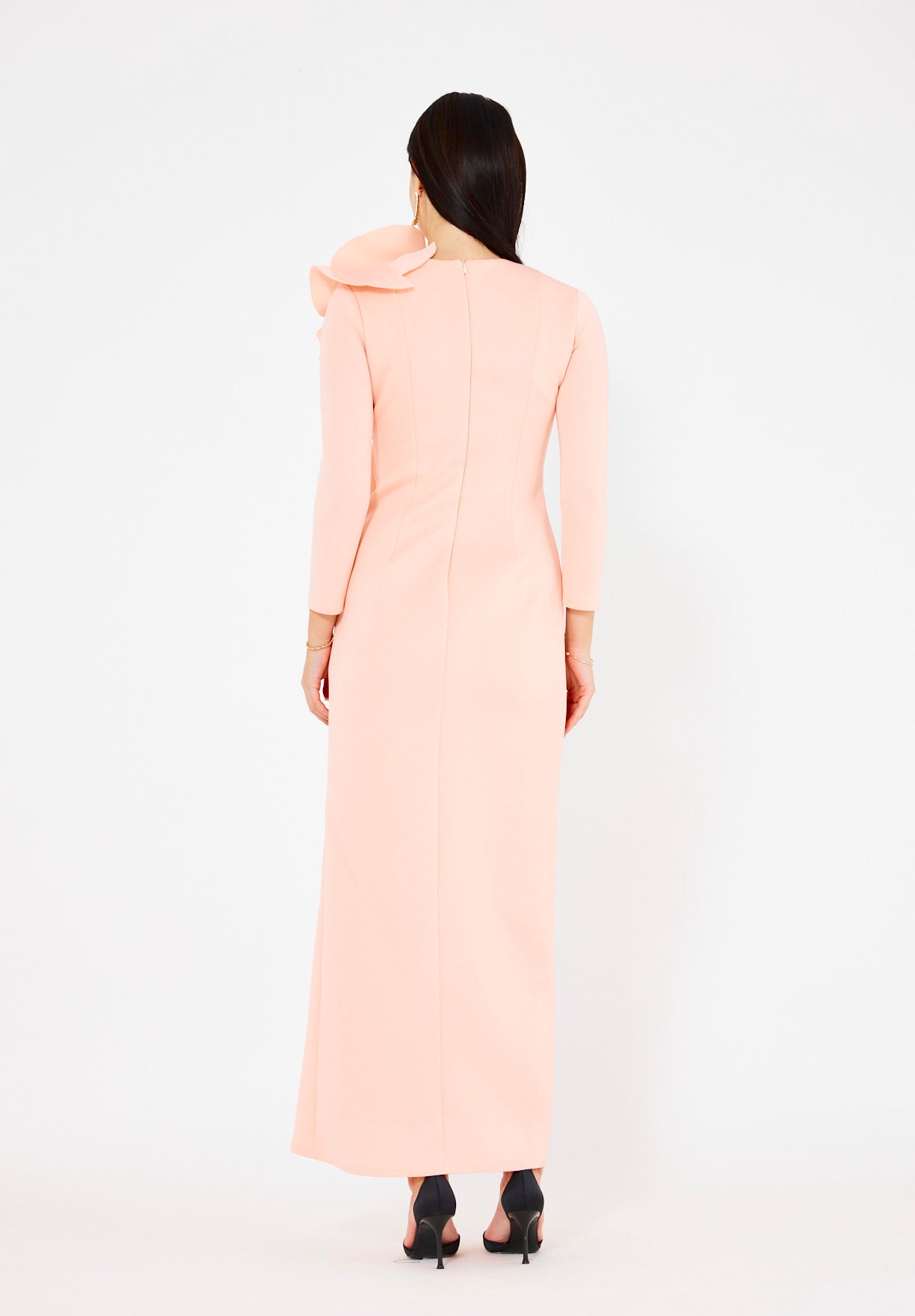 Sculpted Ruffle Gown