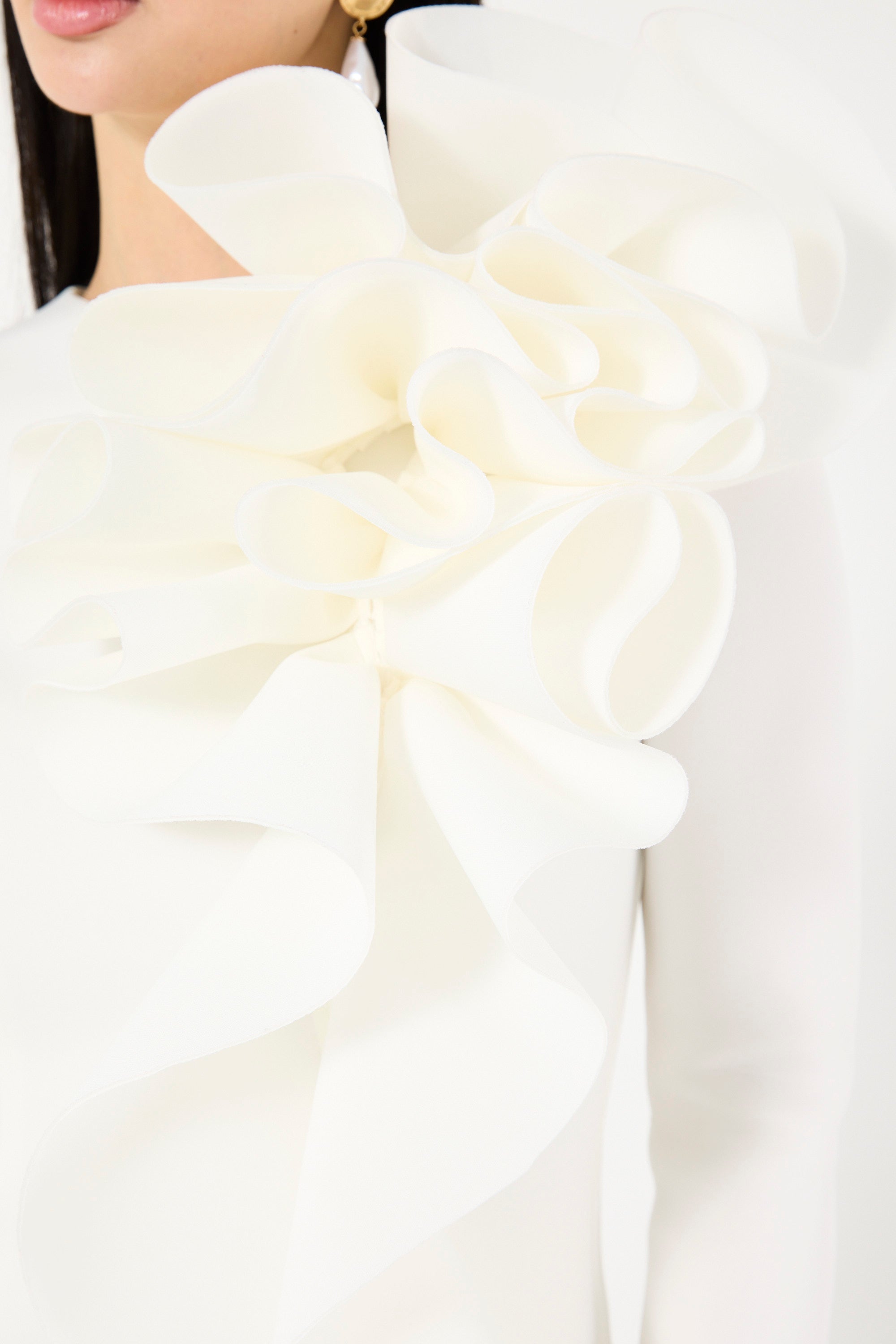 Sculpted Ruffle Gown