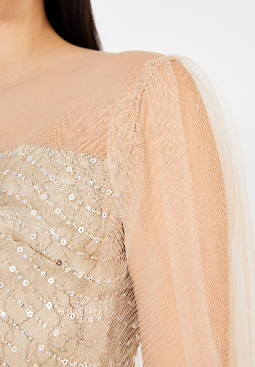 Midnight Sparkle Tulle Gown