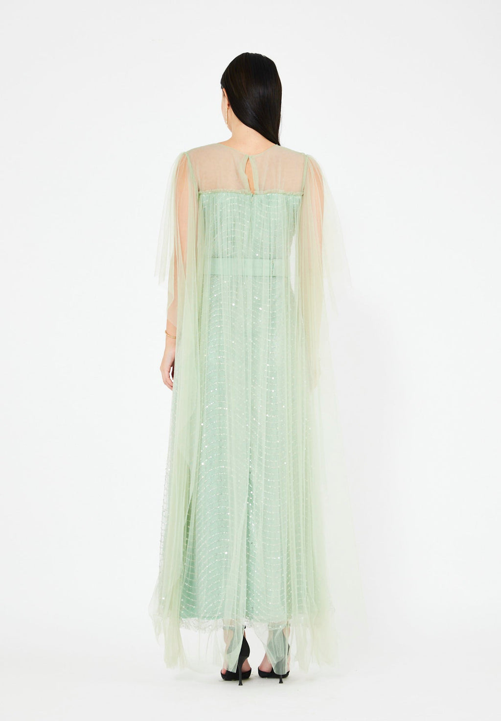 Midnight Sparkle Tulle Gown