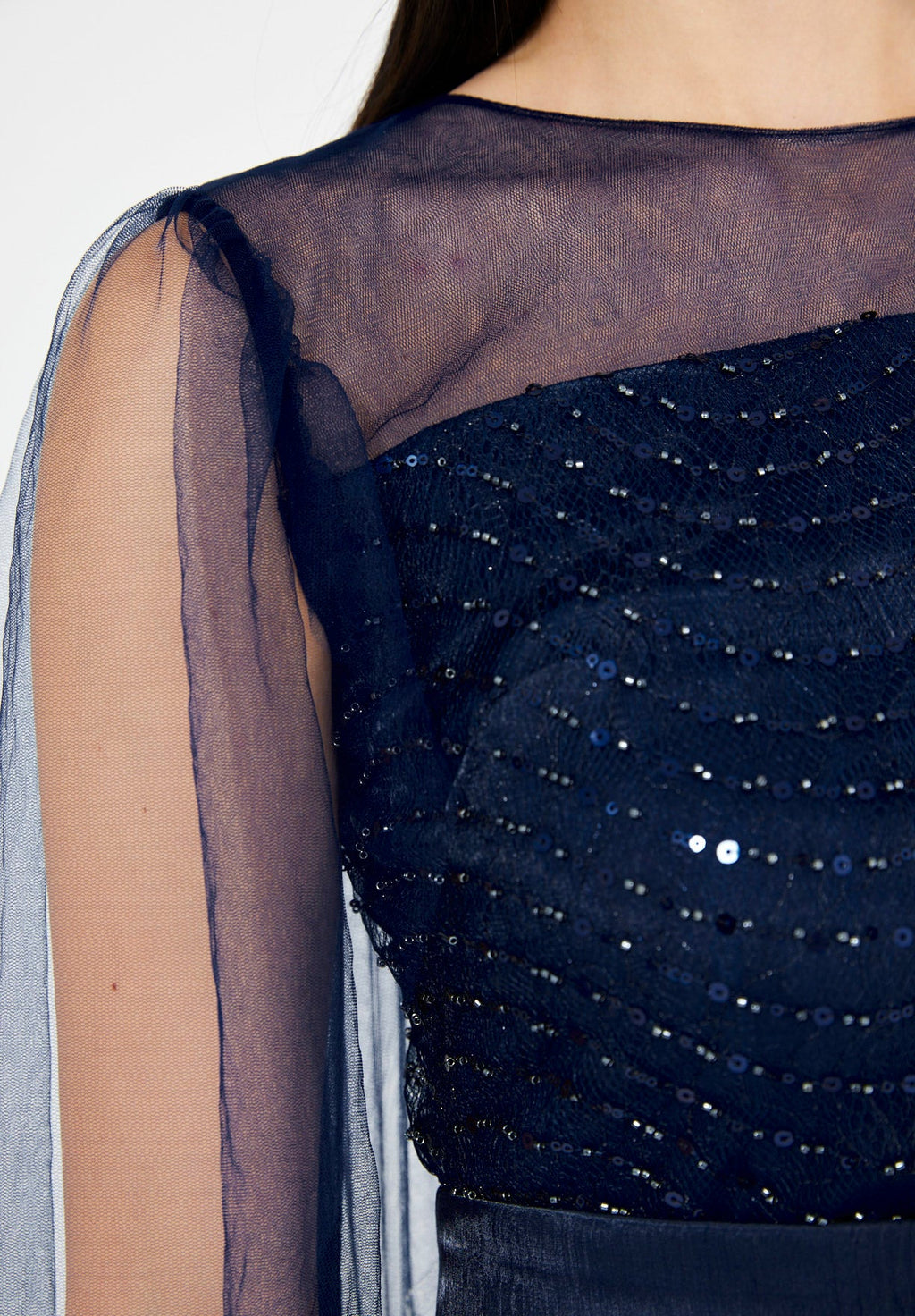 Midnight Sparkle Tulle Gown