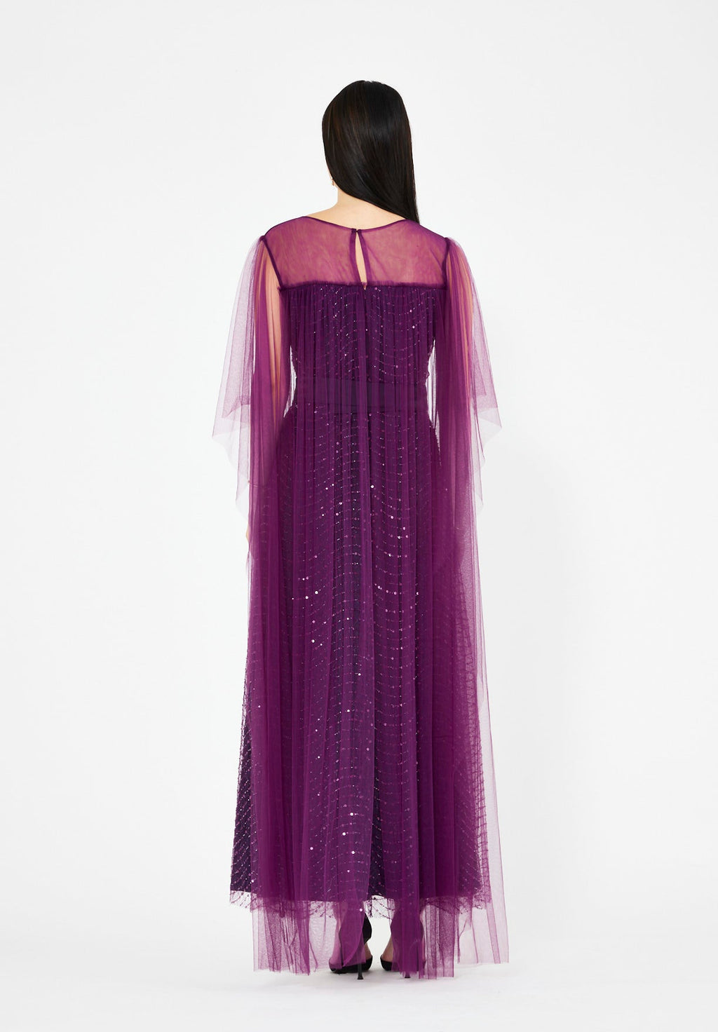 Midnight Sparkle Tulle Gown