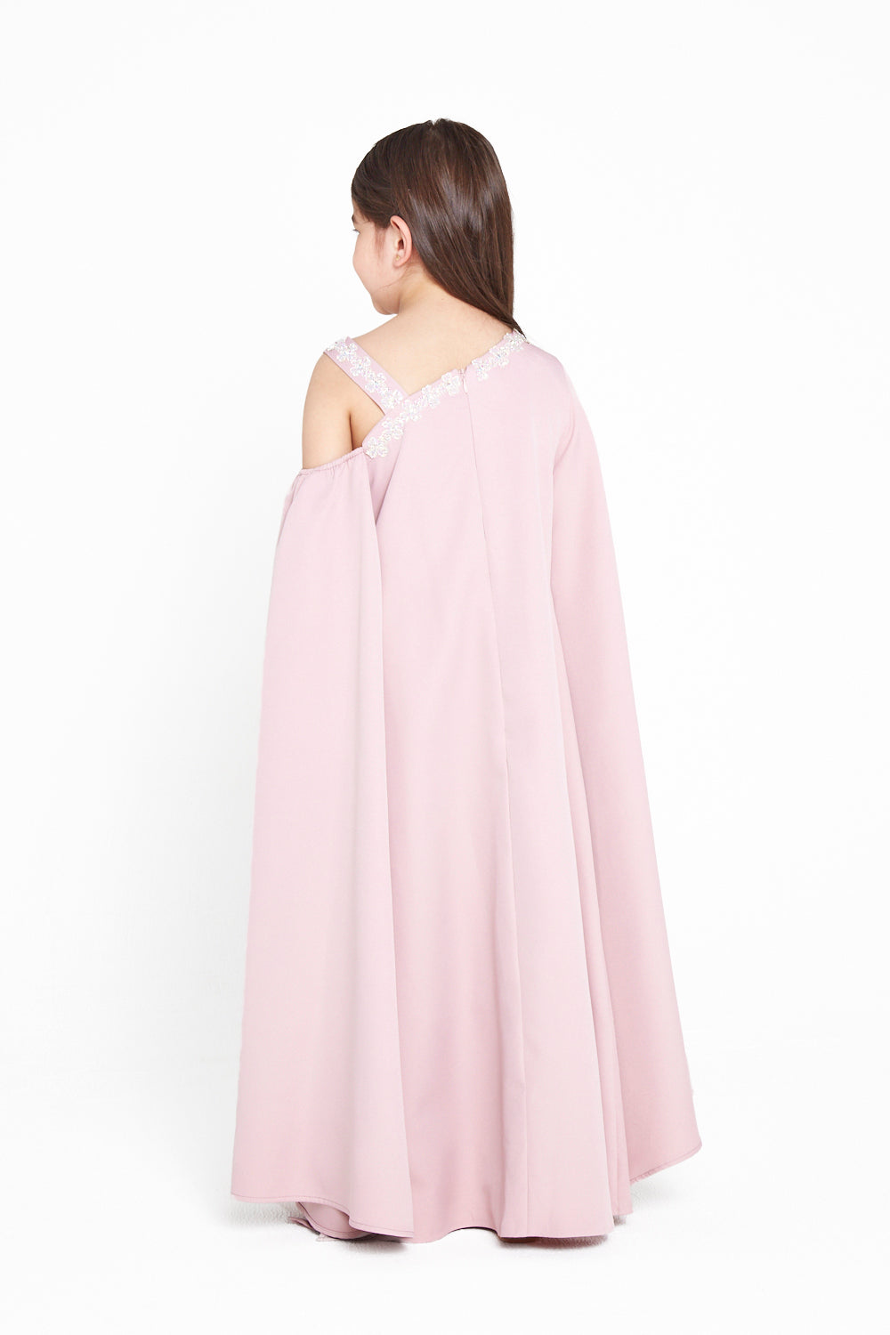 Asymmetrical Cold Shoulder Gown