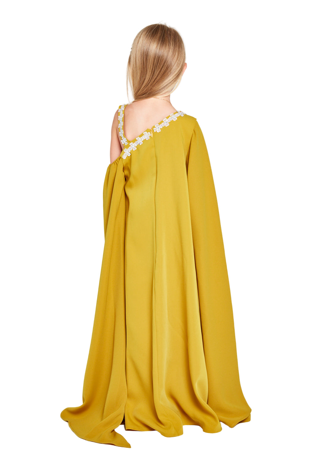 Asymmetrical Cold Shoulder Gown