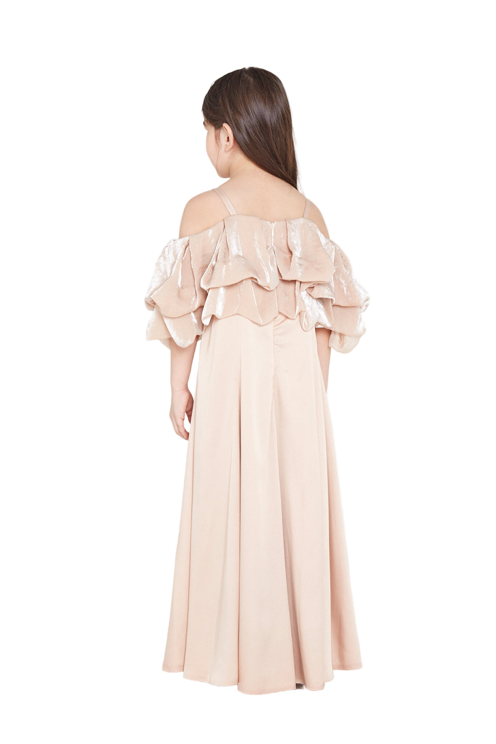 Lush Ruffle Off-Shoulder Gown