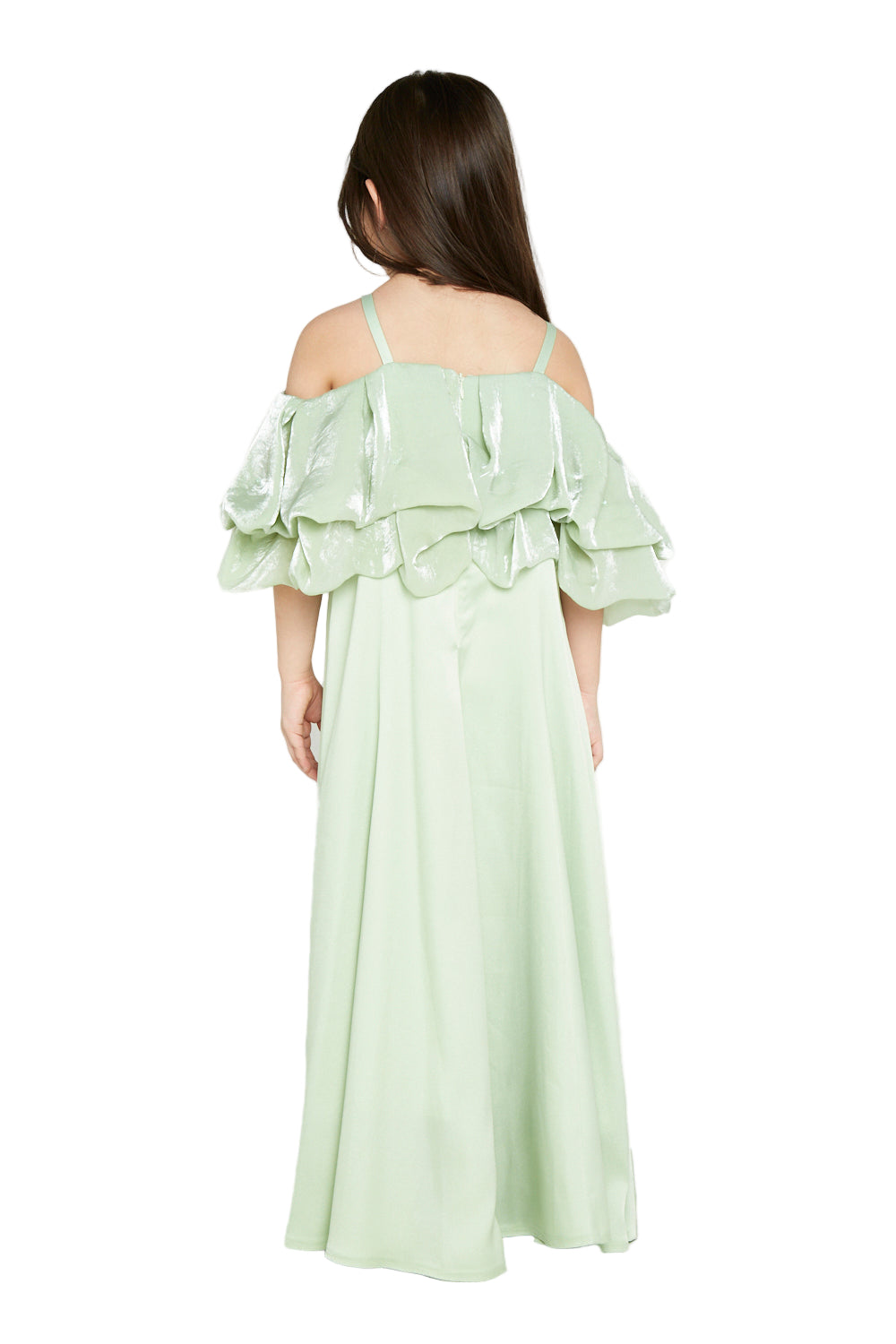 Lush Ruffle Off-Shoulder Gown