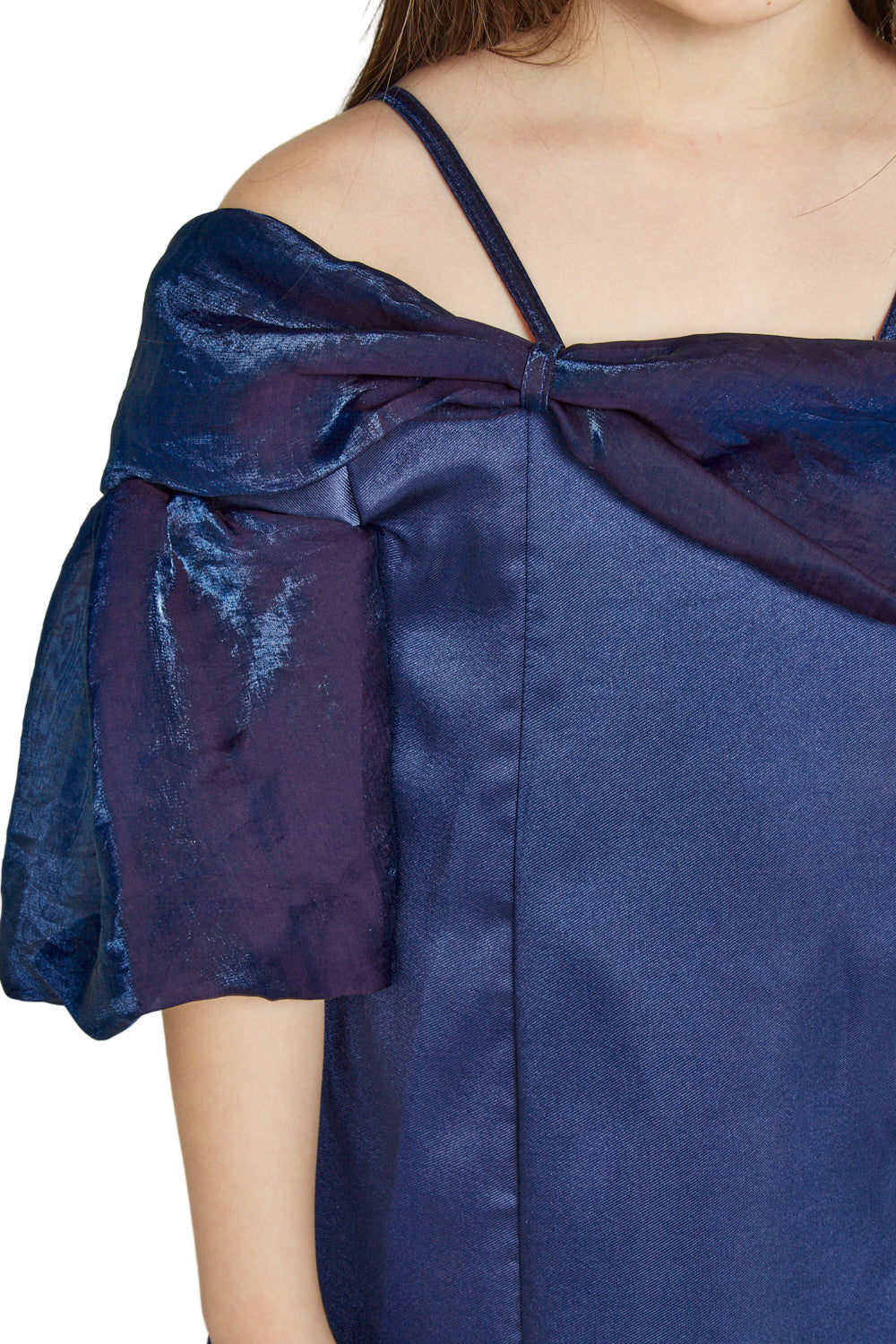 Off Shoulder Puff Sleeve Gown