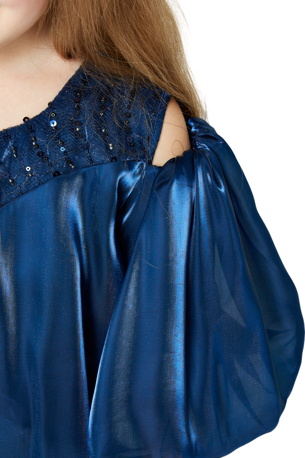 Sparkling Beaded Charm Organza Gown