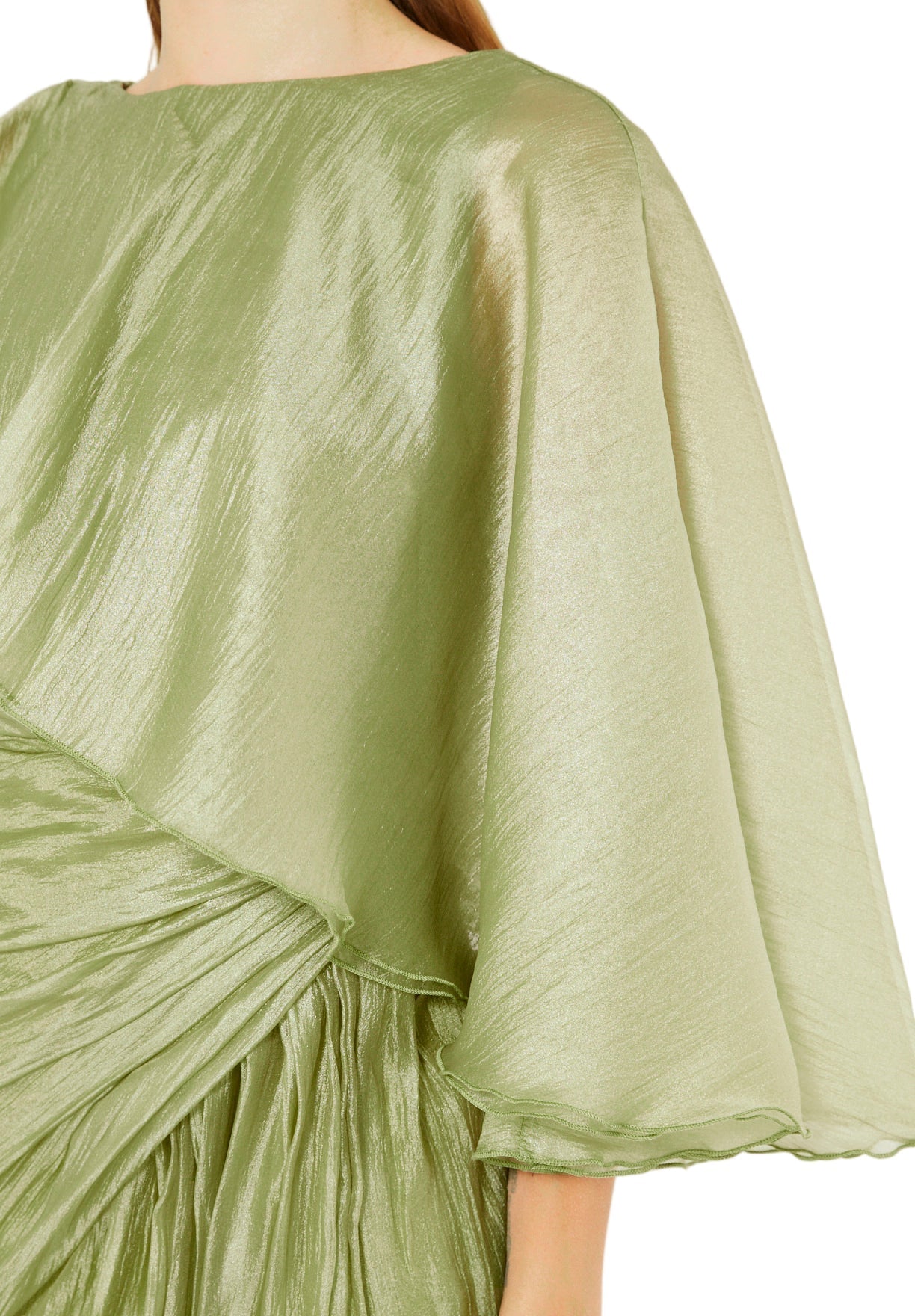 Asymmetric Draped Elegance Gown