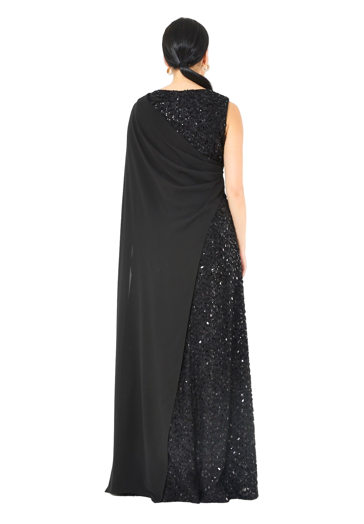 3D Texture Palette Embellished A-line Gown