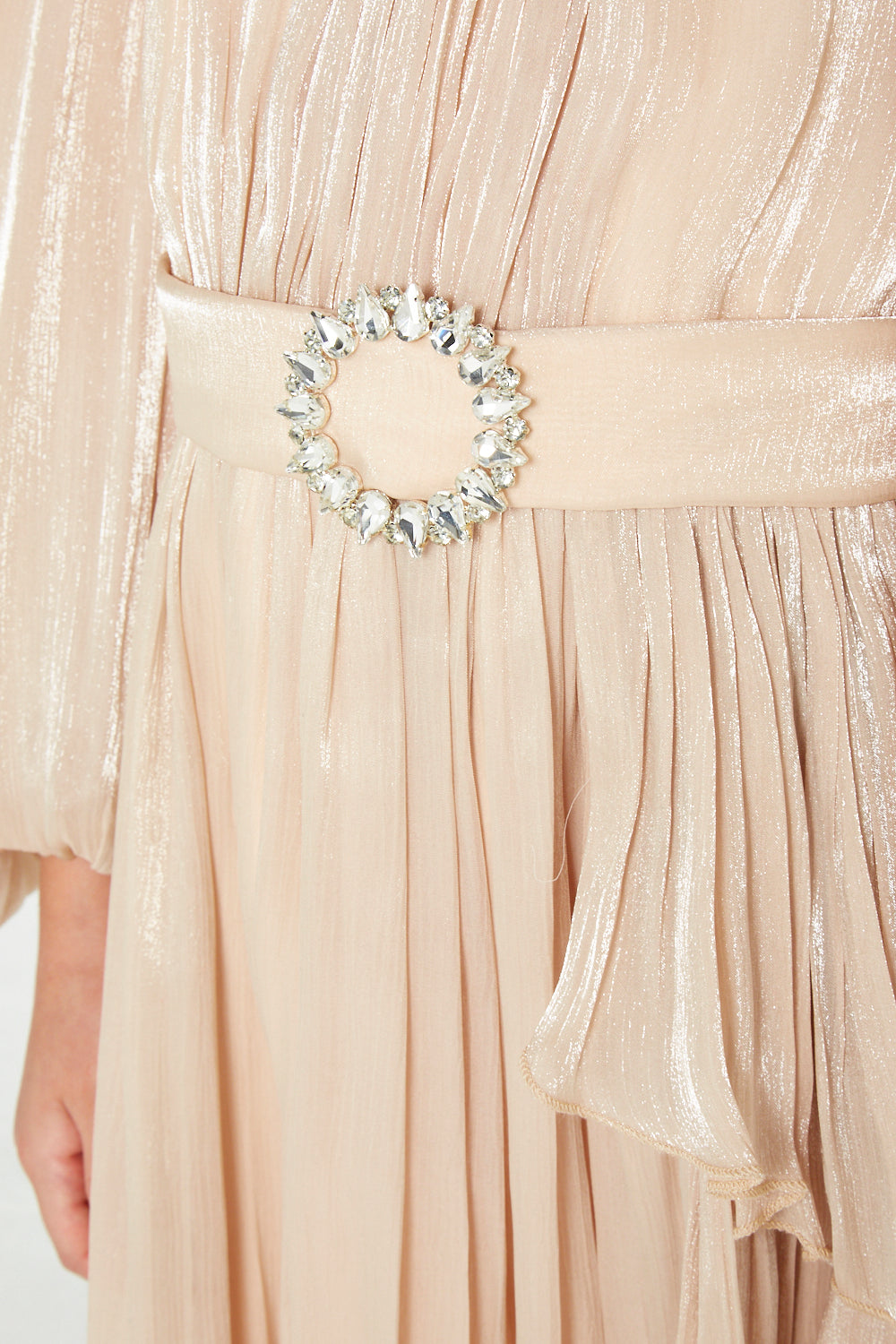 Elegant Pleated Organza Dream Dress