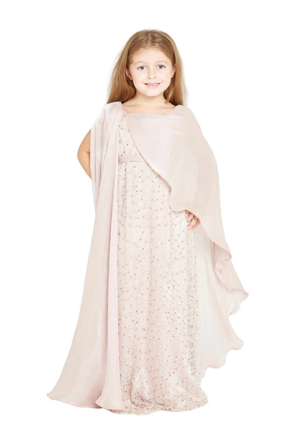 All-over Embellished Crystal Glow Gown