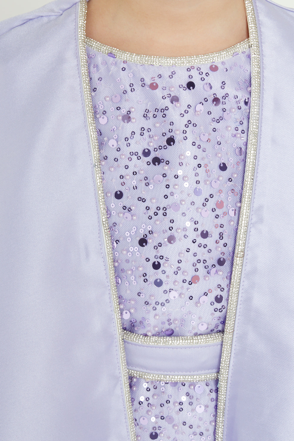 Radiant Embellished Gown with Overlay