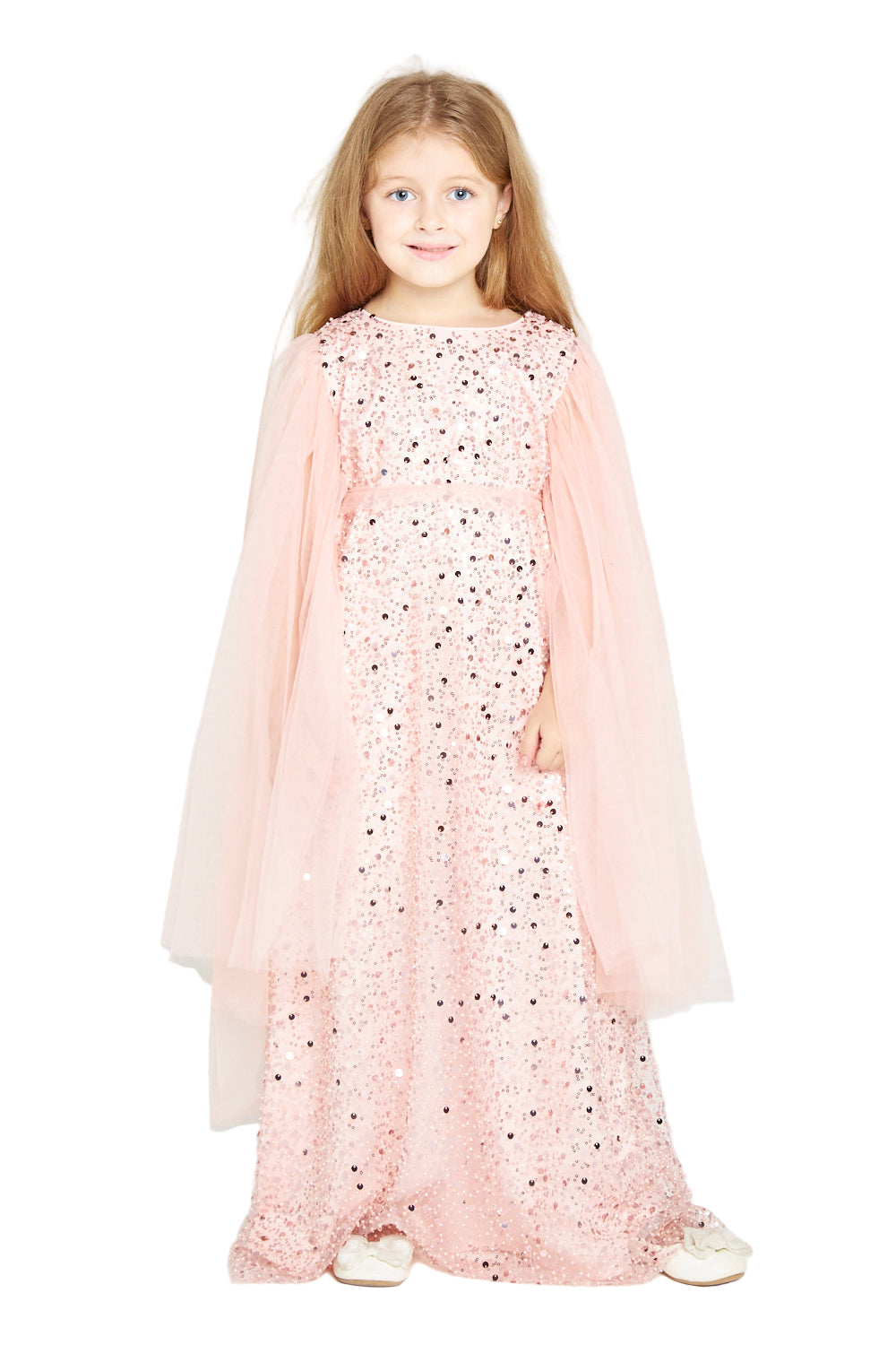 Scarlet Sparkle Embellished Tulle Gown