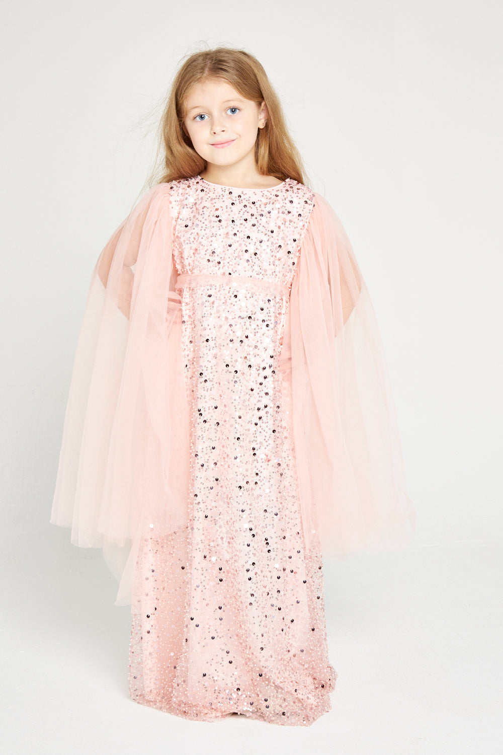 Scarlet Sparkle Embellished Tulle Gown