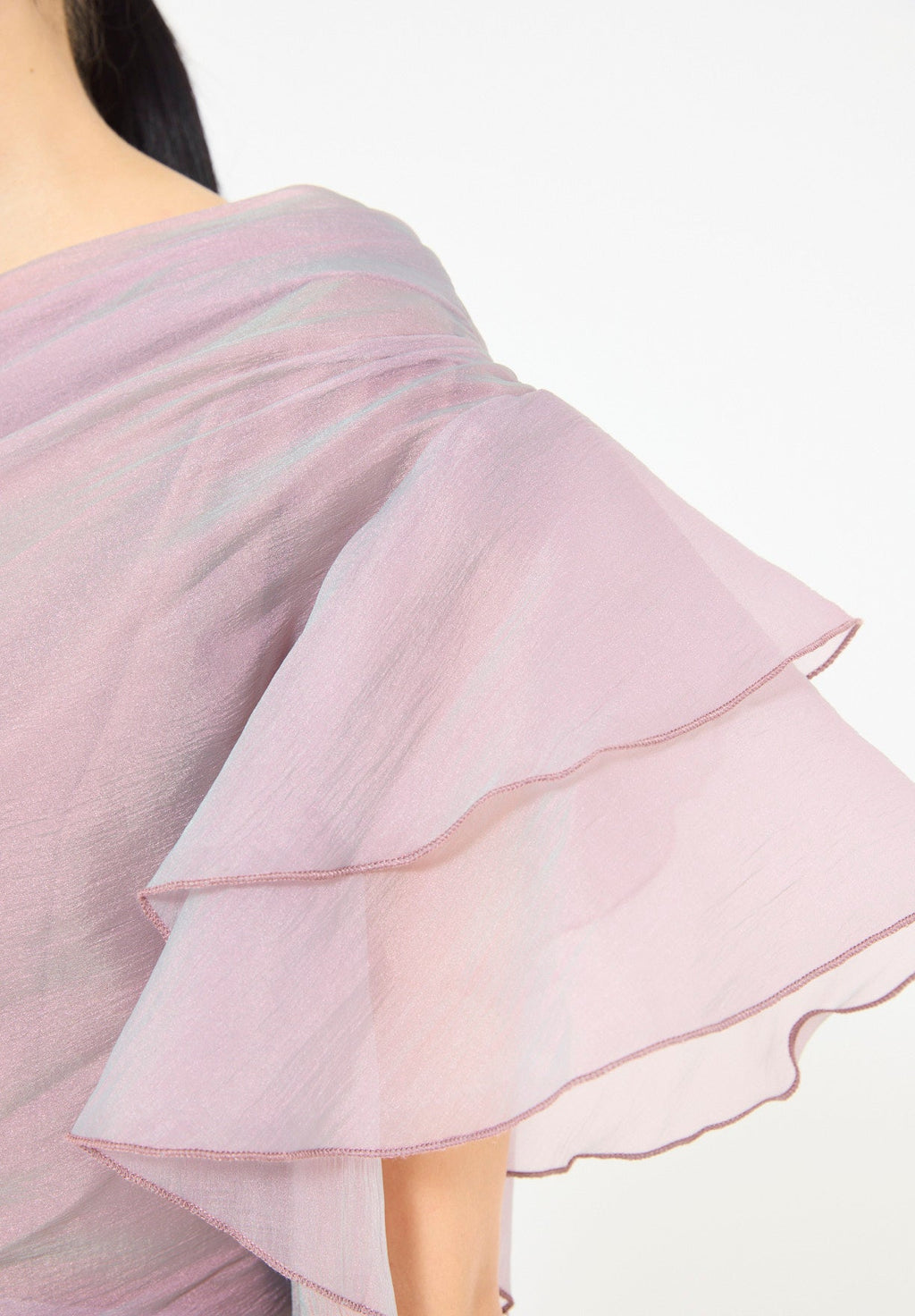 Aysmmetrical One-Shoulder Draped Gown