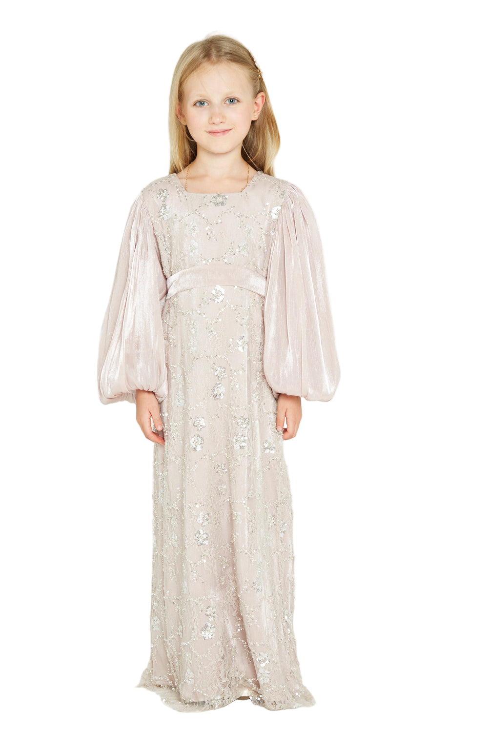 Sequin Floral Embellished Gown