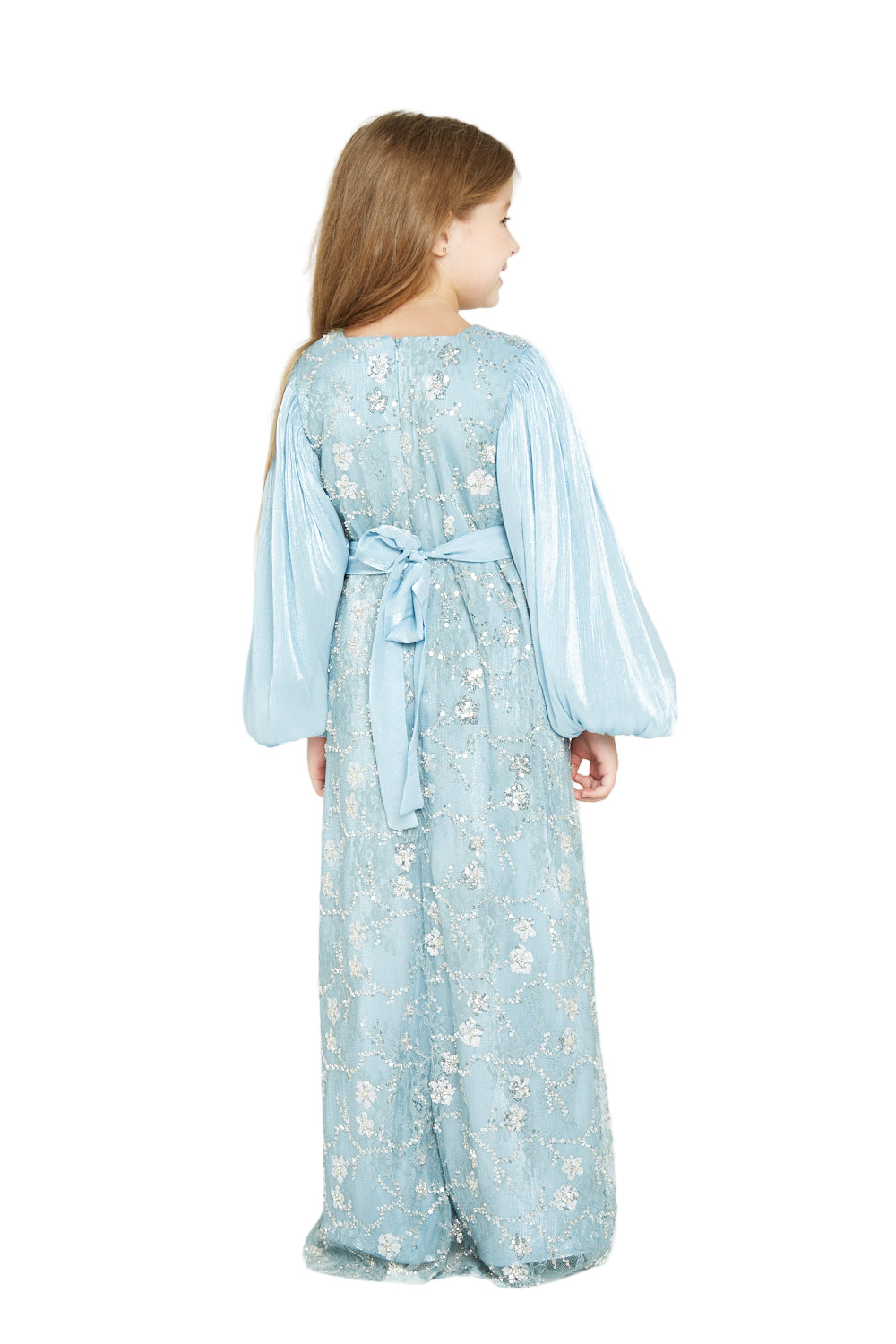 Sequin Floral Embellished Gown