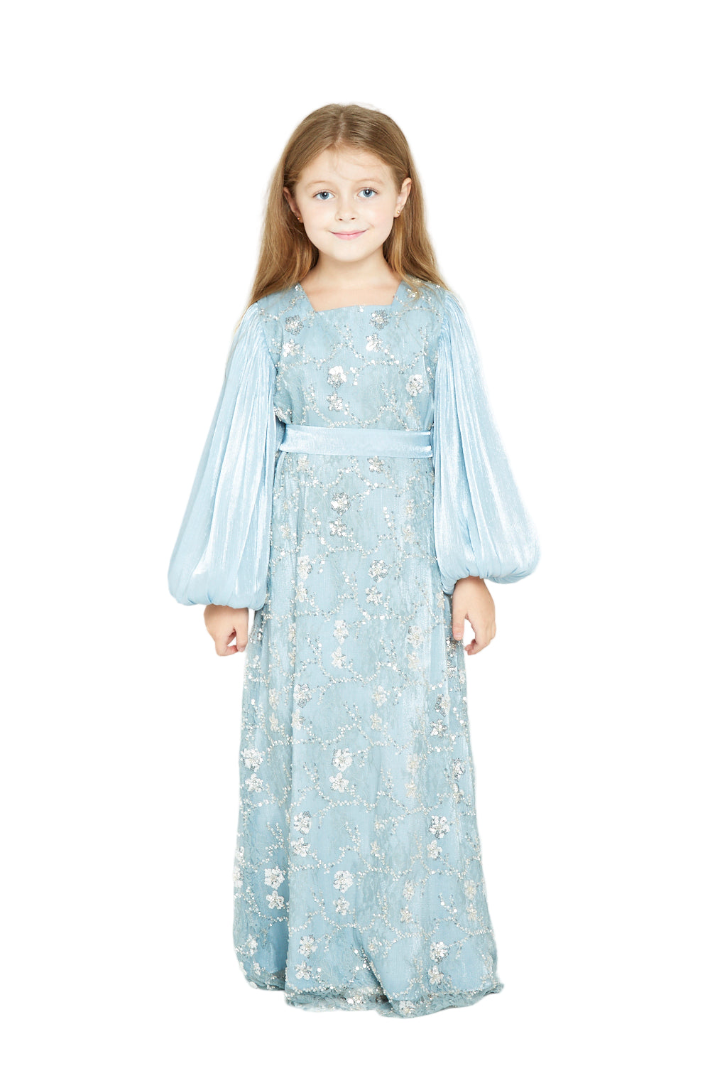 Sequin Floral Embellished Gown