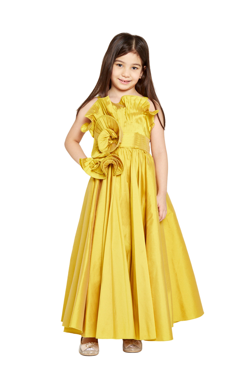 Sculpted A-line Statement Gown